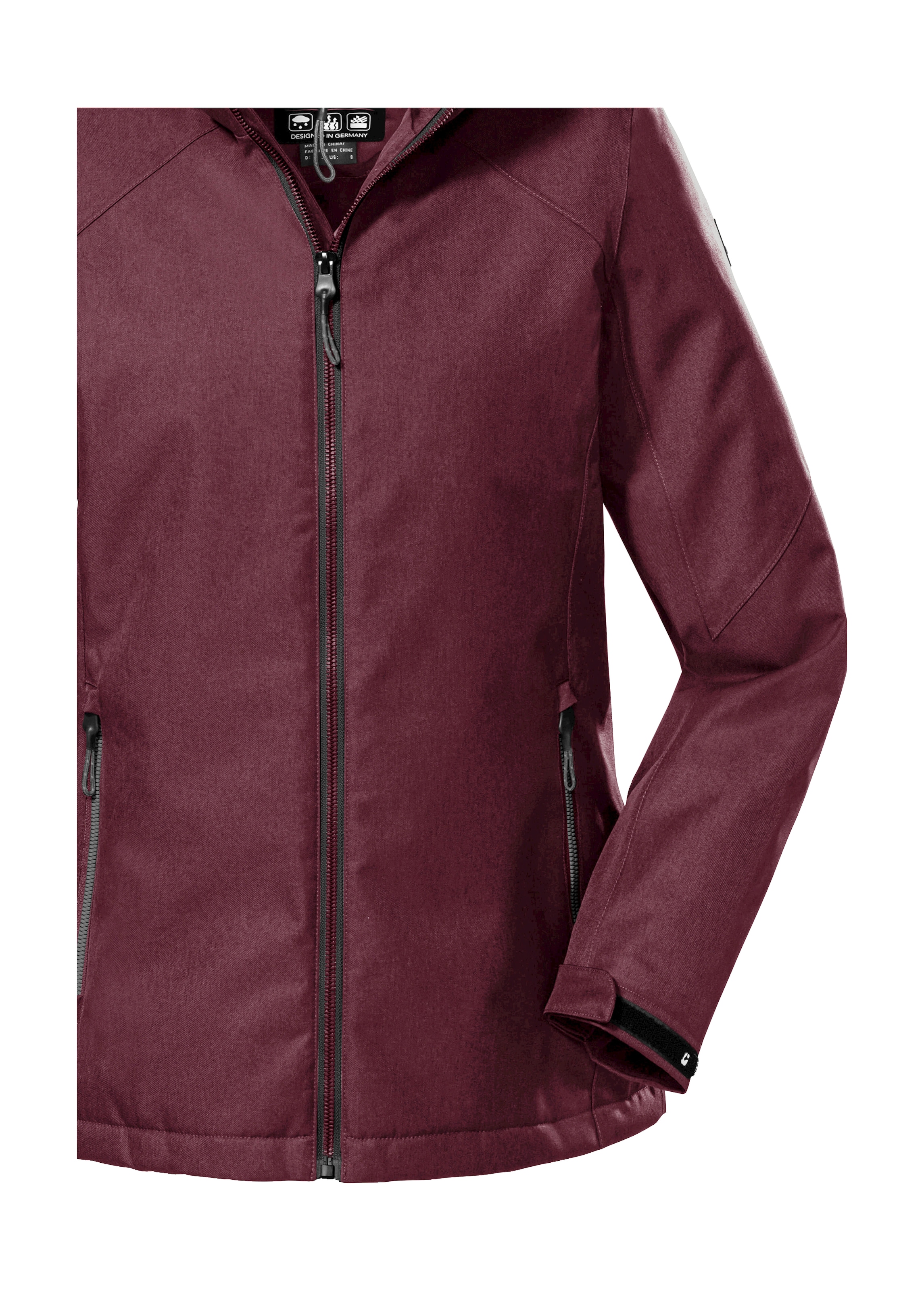 Killtec Outdoorjacke »KOW 142 WMN JCKT«, Wind- und wasserdichte Damenjacke, atmungsaktiv, abnehmbare Kapuze