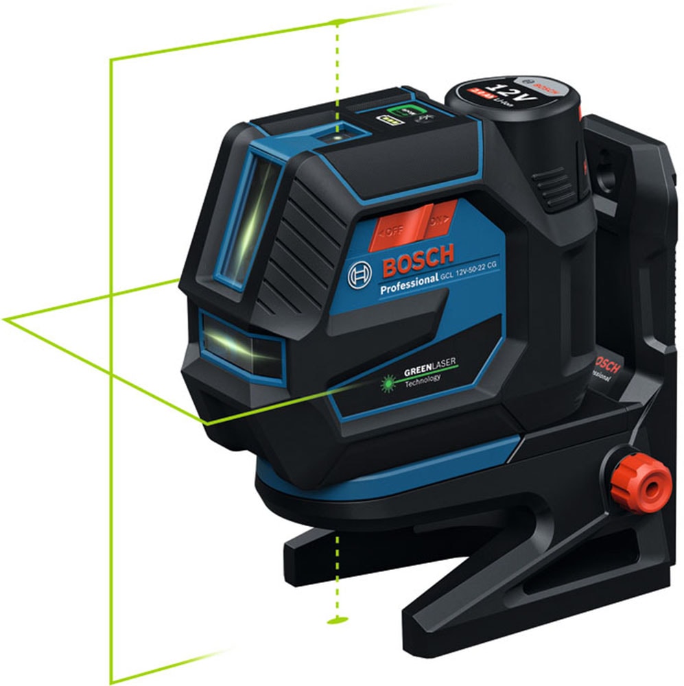 Bosch Professional Kreuzlinienlaser »Kombilaser »GCL 12V-50-22 CG««, ohne Akku, ohne Ladegerät