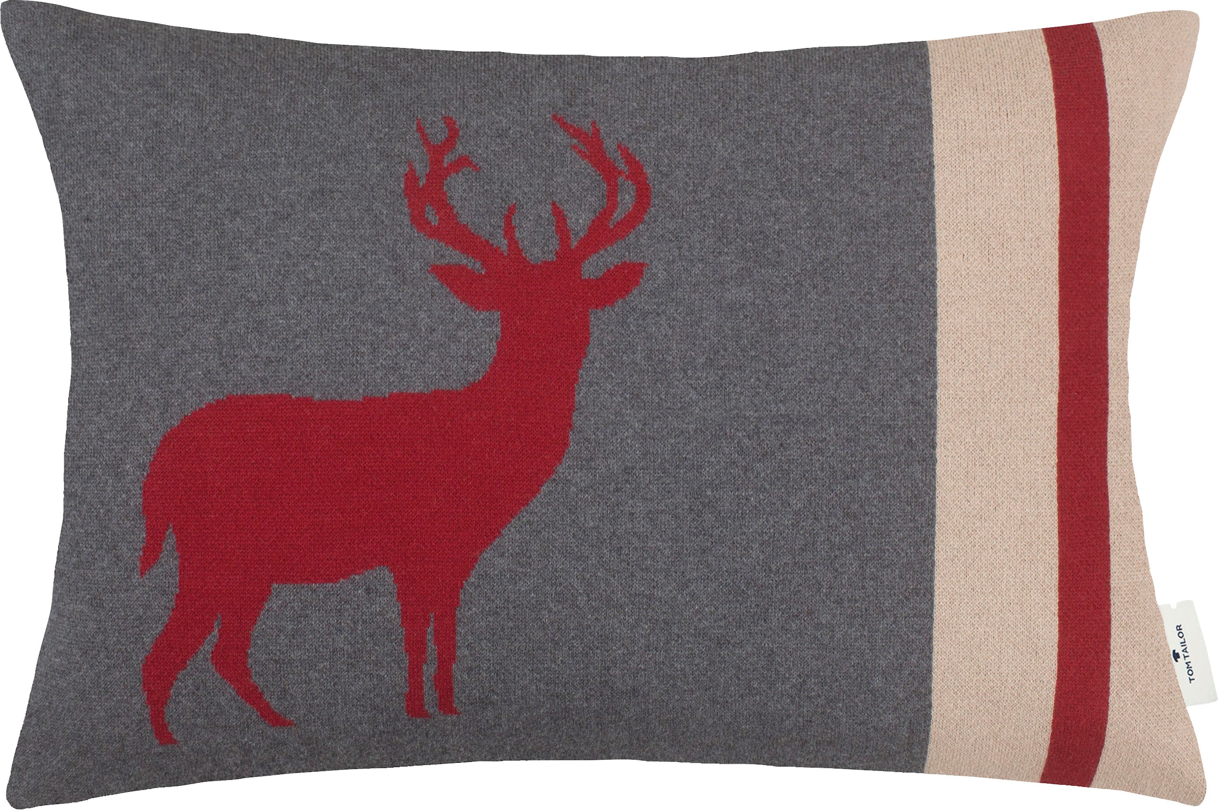 TOM TAILOR HOME Dekokissen »Reindeer«, aus hochwertiger Baumwolle, Kissenhü günstig online kaufen