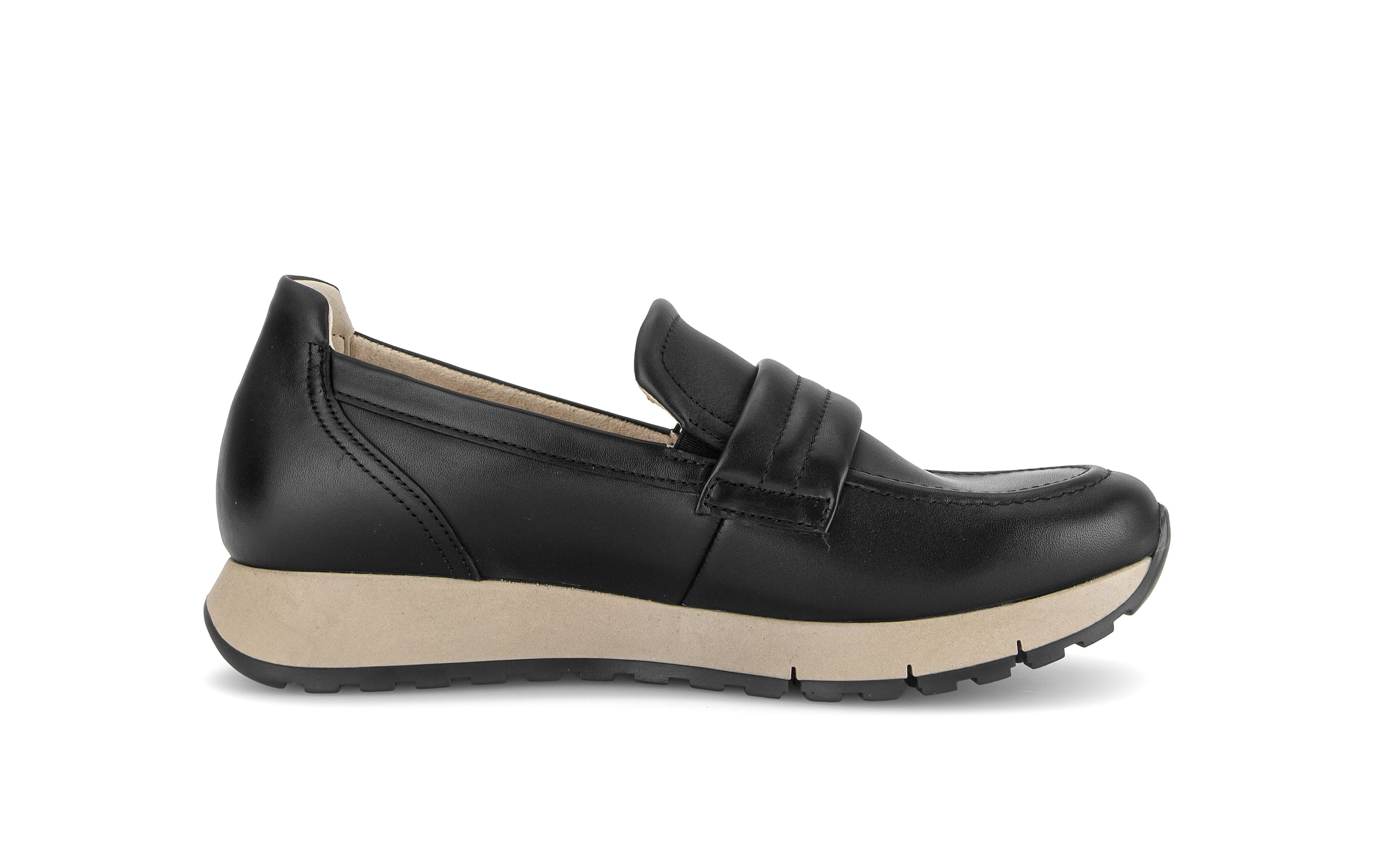 Gabor Slip-On Sneaker  Keilabsatz, Slipper mit modischem Zierriegel, G-Weite (=weit)