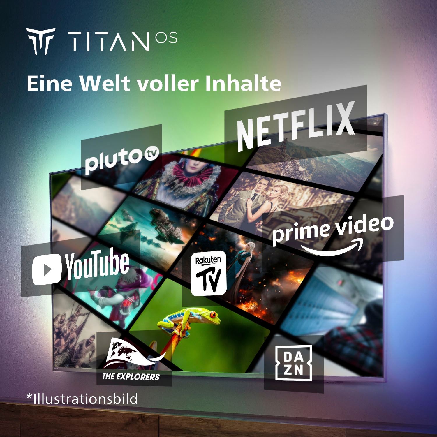 Philips LED-Fernseher, 126 cm/50 Zoll, 4K Ultra HD, Smart-TV