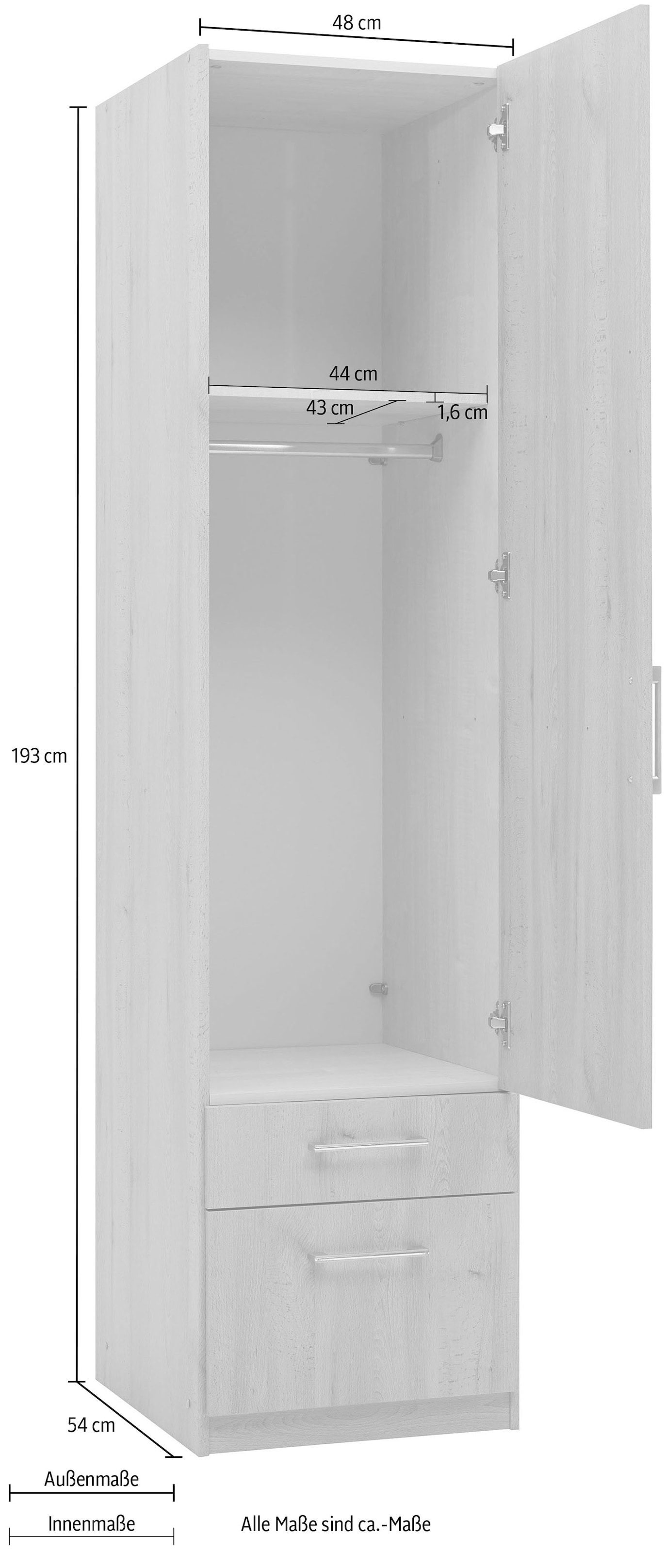 priess Drehtürenschrank »Lindau«