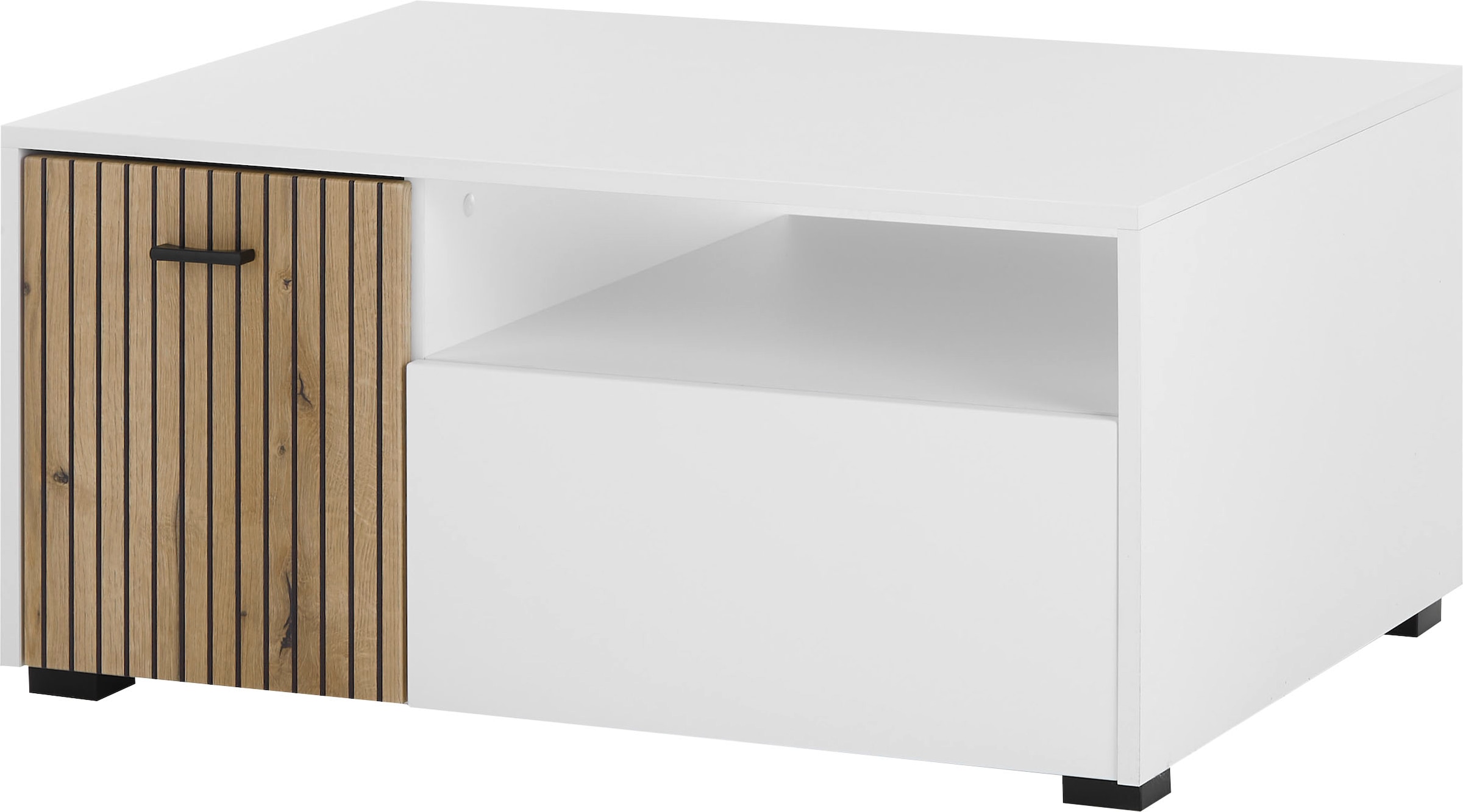 INOSIGN Couchtisch »Hudson«, in moderner Trendfarbe, Griffe aus Metall (Schwarz), Breite 90 cm