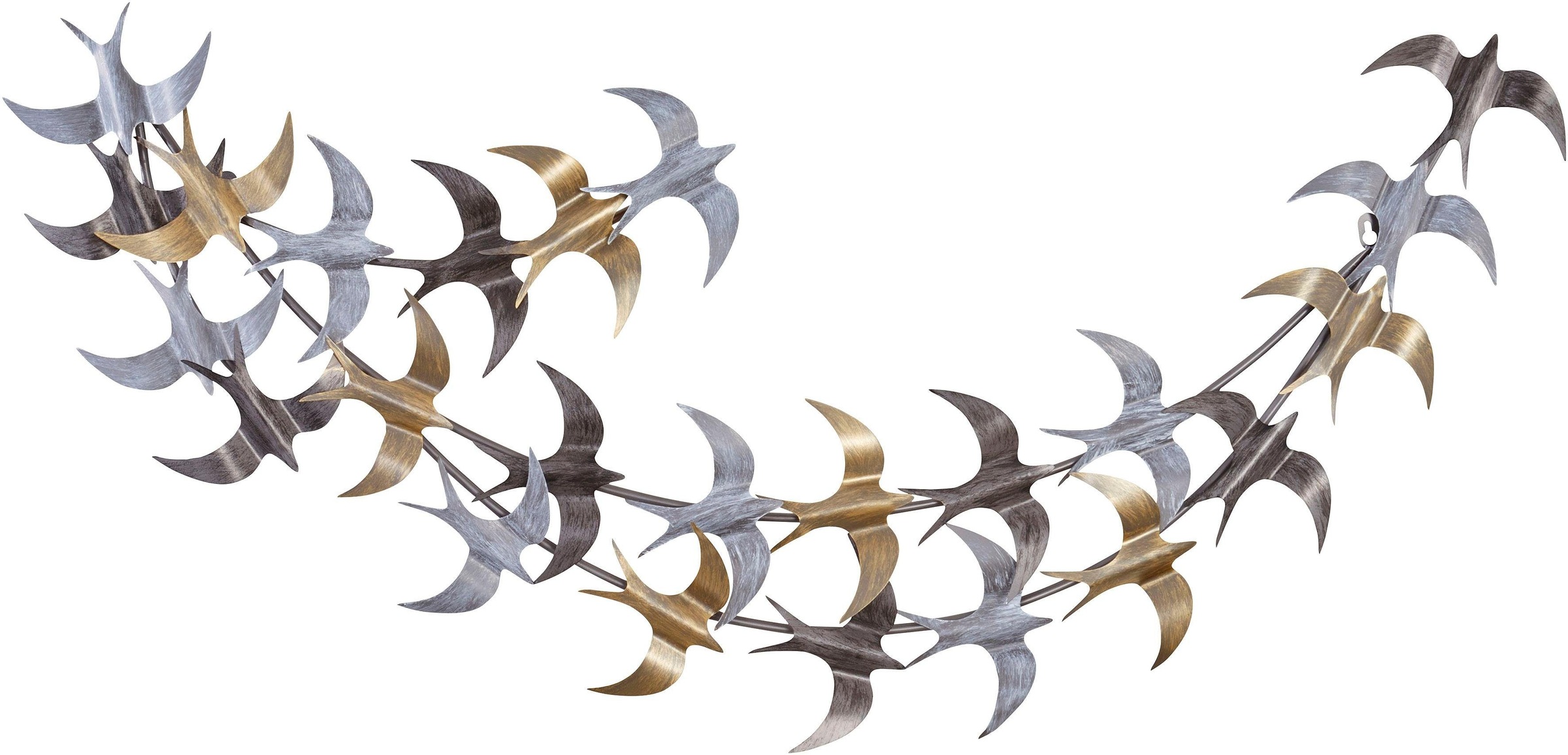 HOFMANN LIVING AND MORE Wanddekoobjekt aus Metall, metallicfarben, Motiv Vo günstig online kaufen