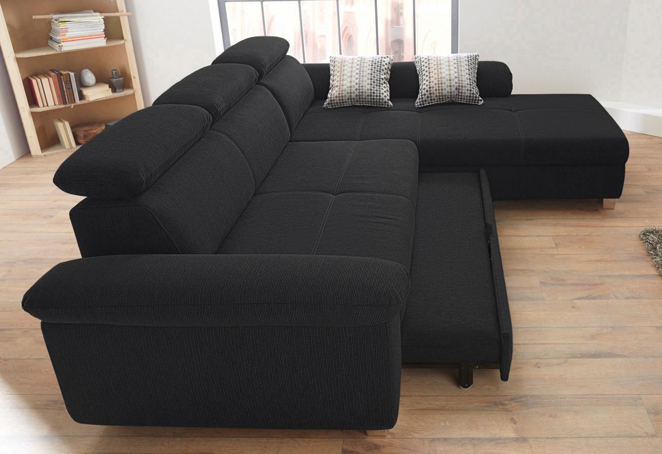 Jockenhöfer Gruppe Ecksofa »Landshut L-Form«, inklusive Bettfunktion, Kopf- bzw. Rückenteilverstellung