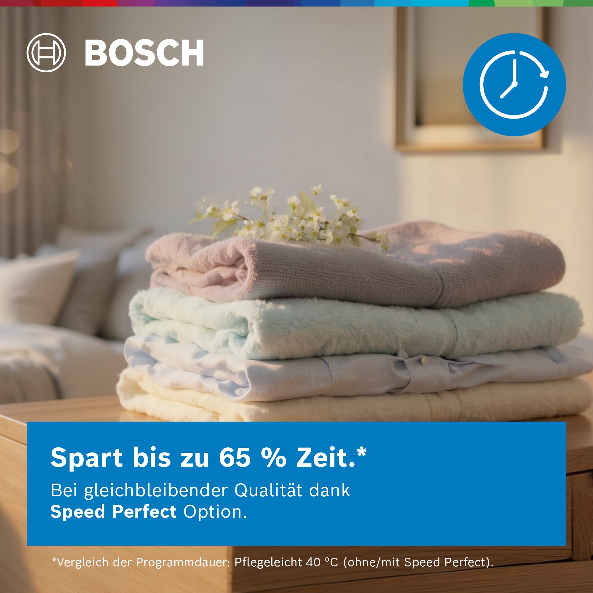 BOSCH Waschmaschine Serie 6 »WGG244ZV0« 9 kg 1400 U/min Knitter-Programm Iron Assist, Speed Perfect, Nachlegefunktion