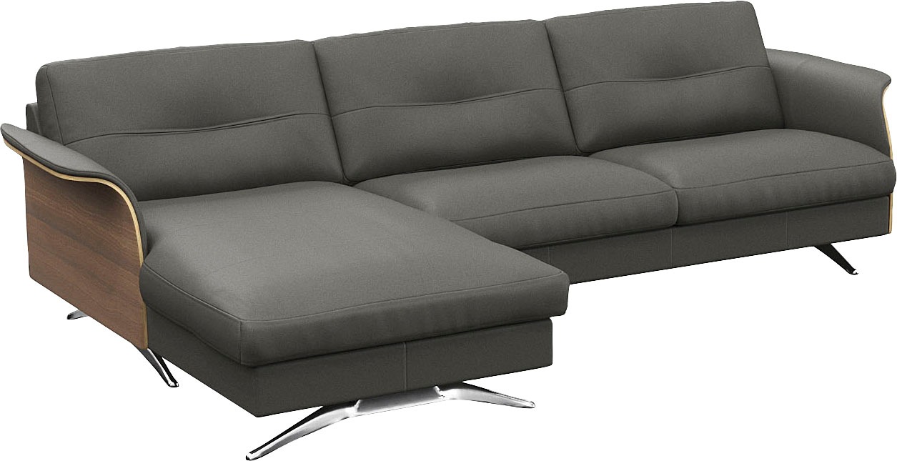 FLEXLUX Ecksofa »Glow, super bequem durch hochwertigem Sitzaufbau mit Feder günstig online kaufen