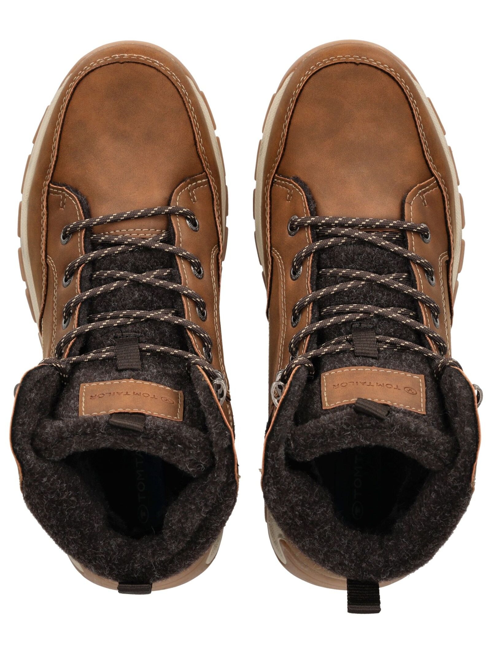TOM TAILOR Schnürstiefelette »Tom Tailor Stiefelette Lederimitat/Textil«
