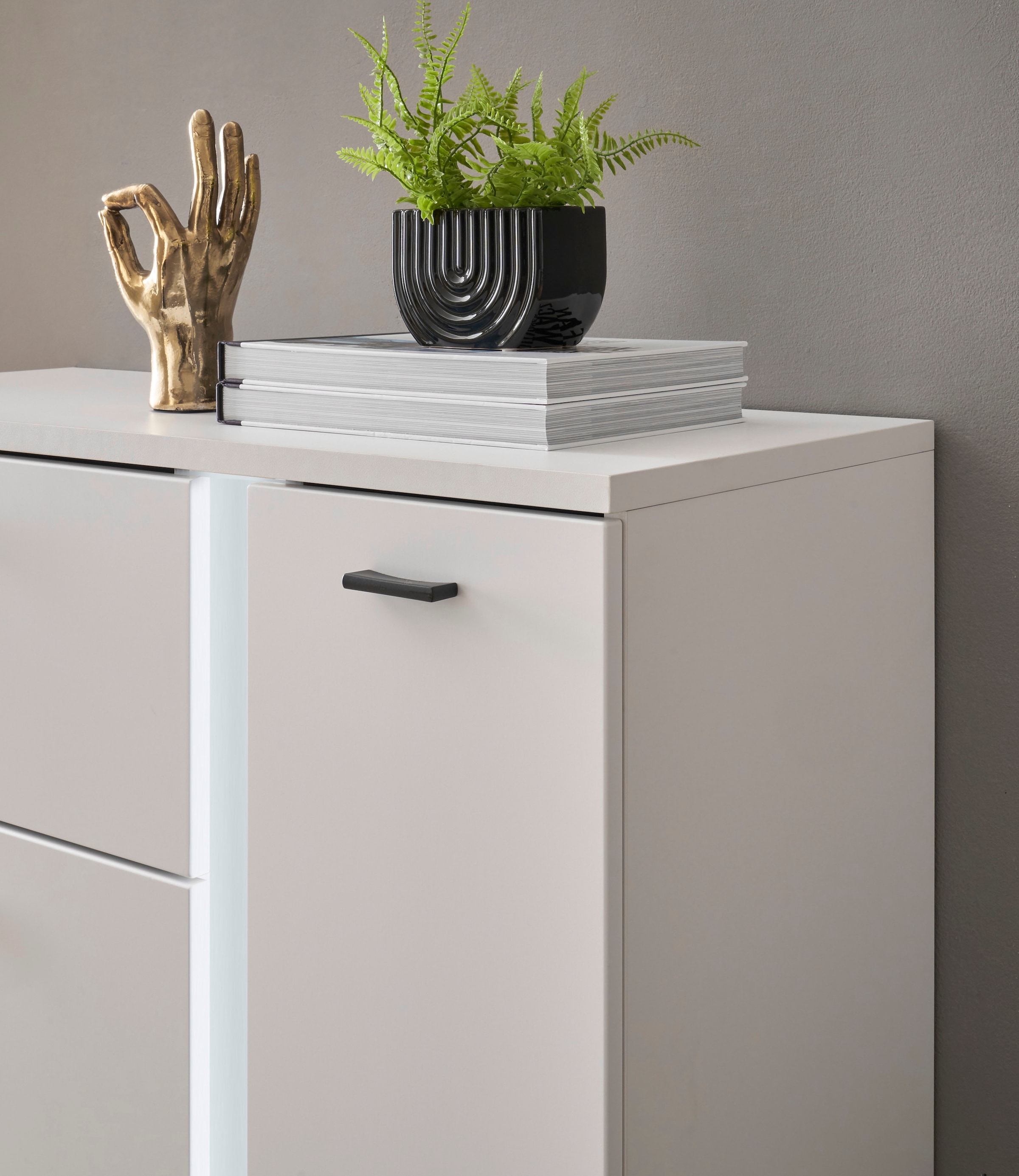 INOSIGN Wohnwand »LONG ISLAND«, (Set, 3 St.), in moderner Trendfarbe,inklusive senkrechter Beleuchtung,Breite 260 cm
