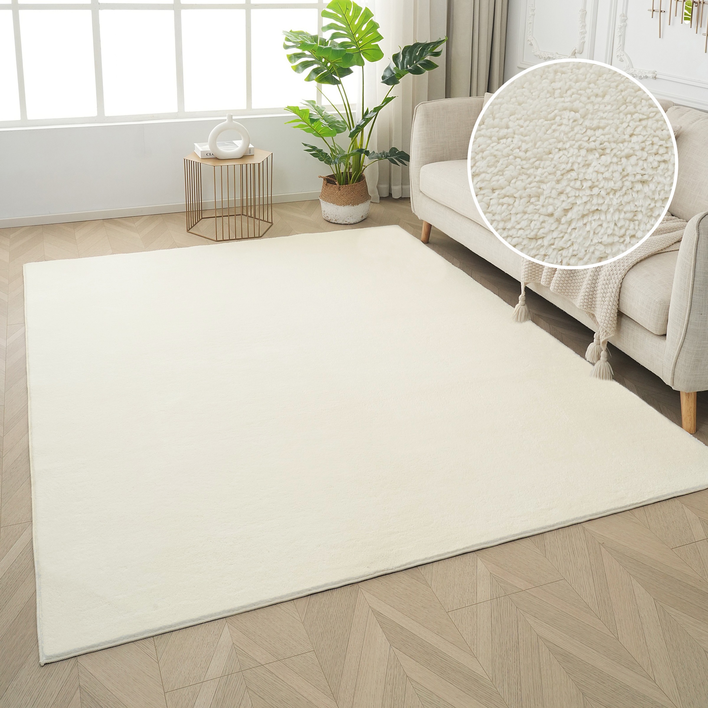 my home Teppich »Cali light, weich, modern, waschbar« rechteckig 13 mm Höhe günstig online kaufen