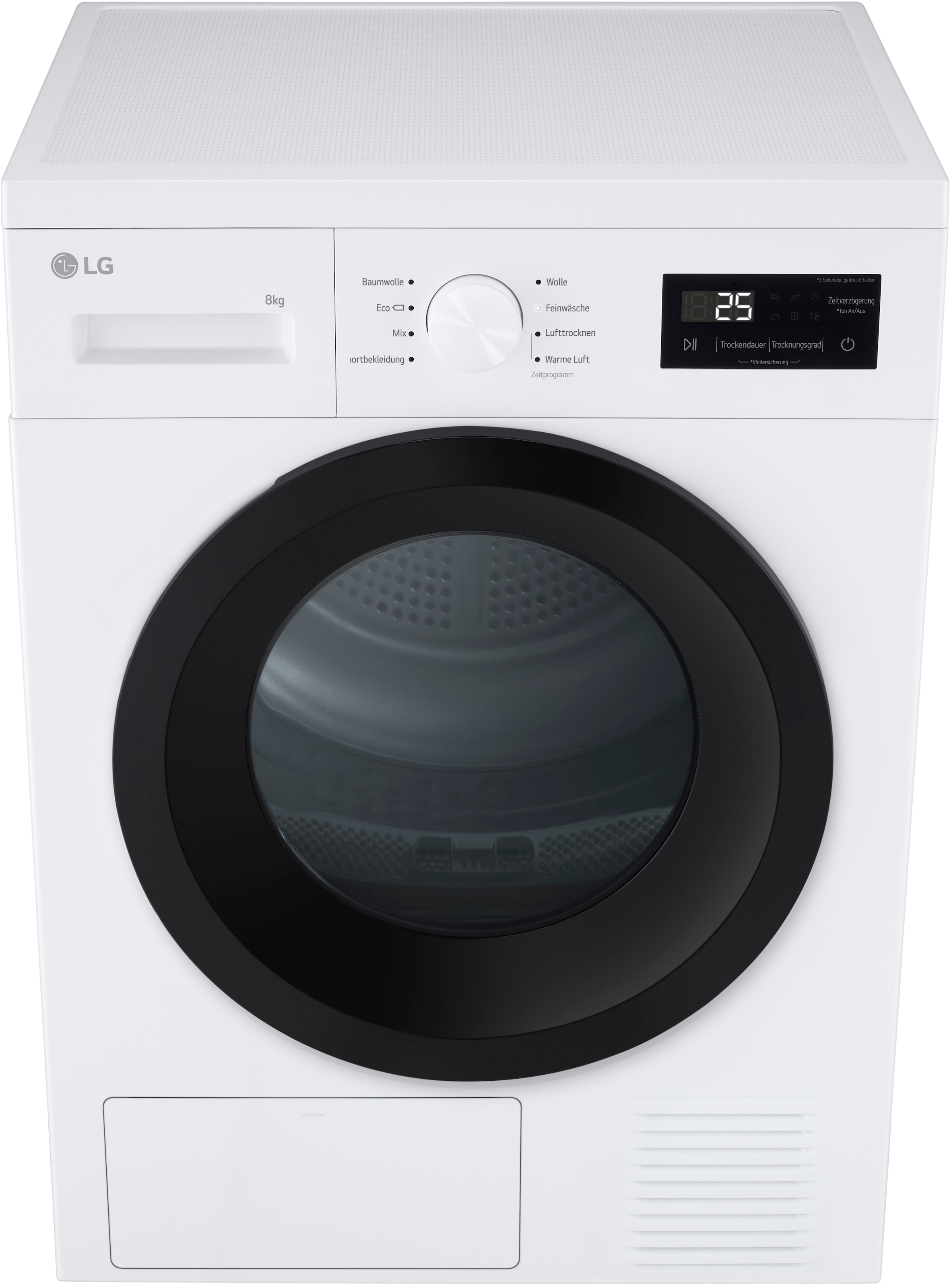 LG Wärmepumpentrockner »RT80B2«, Sicherheitsglastür