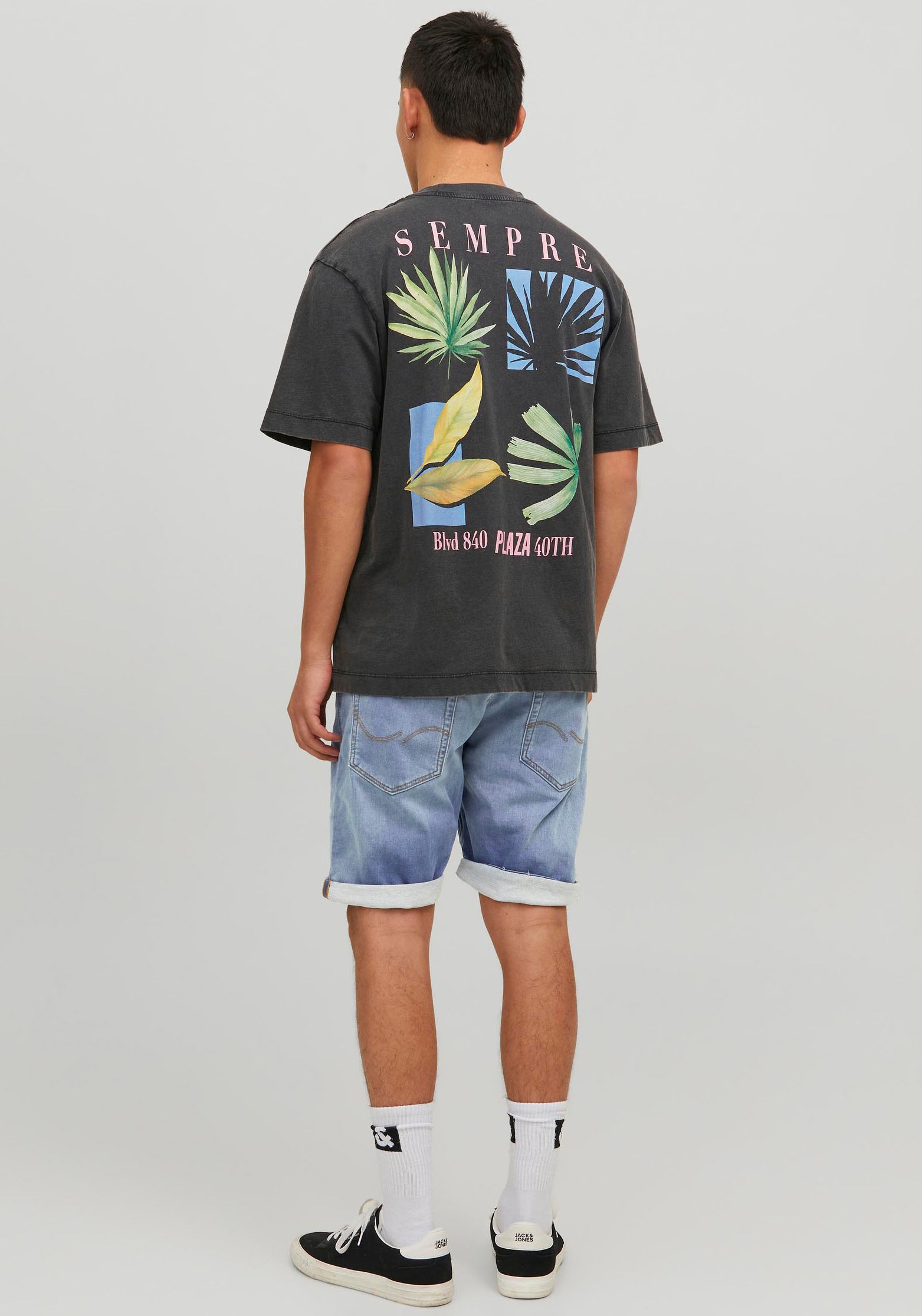 9. Bild von Jack & Jones Jeansshorts »JJIRICK JJICON SHORTS GE 604 I.K SN«, mit Umschlagsaum