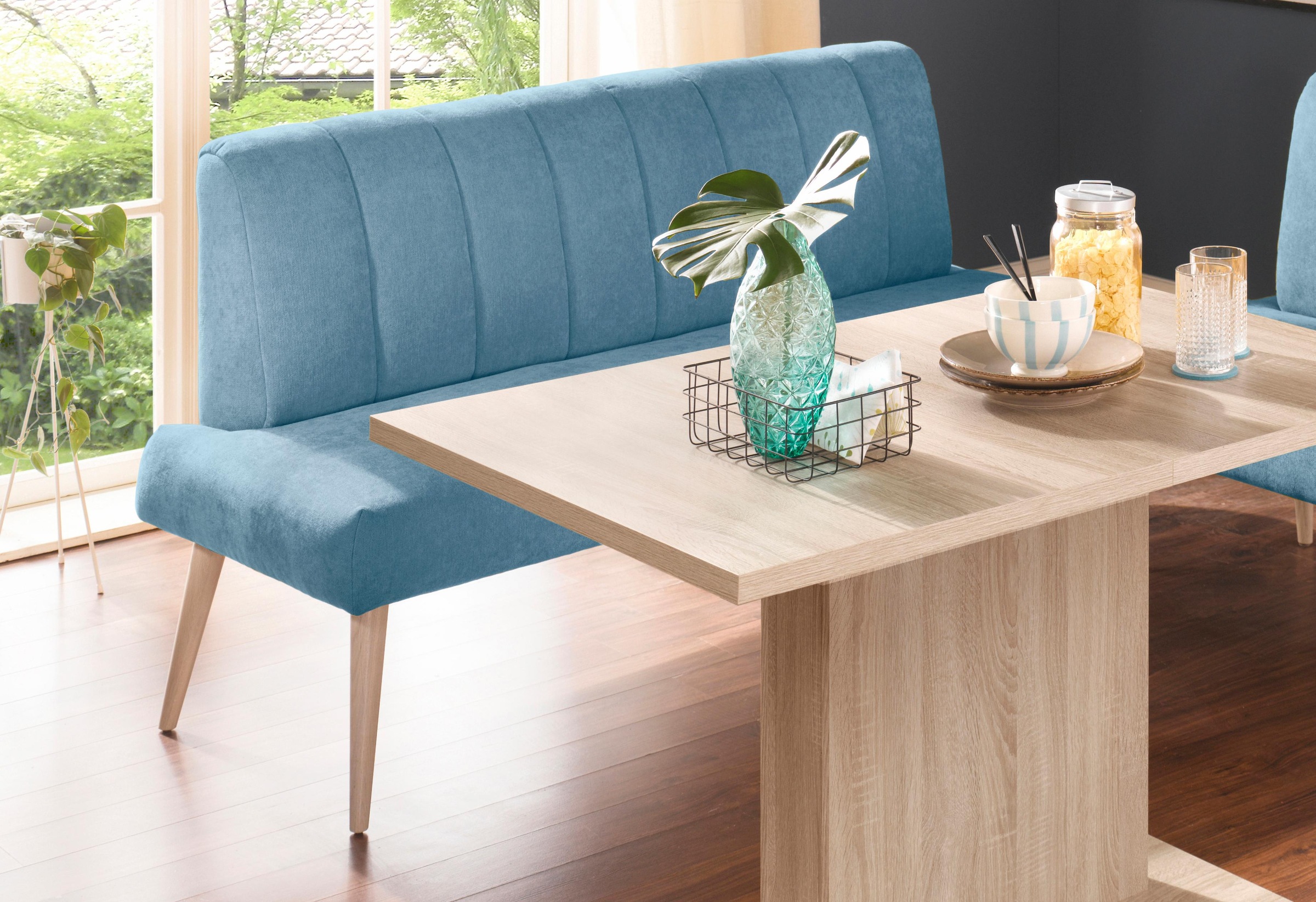 exxpo - sofa fashion Sitzbank "Costa, moderne Rückensteppung, bequem und el günstig online kaufen