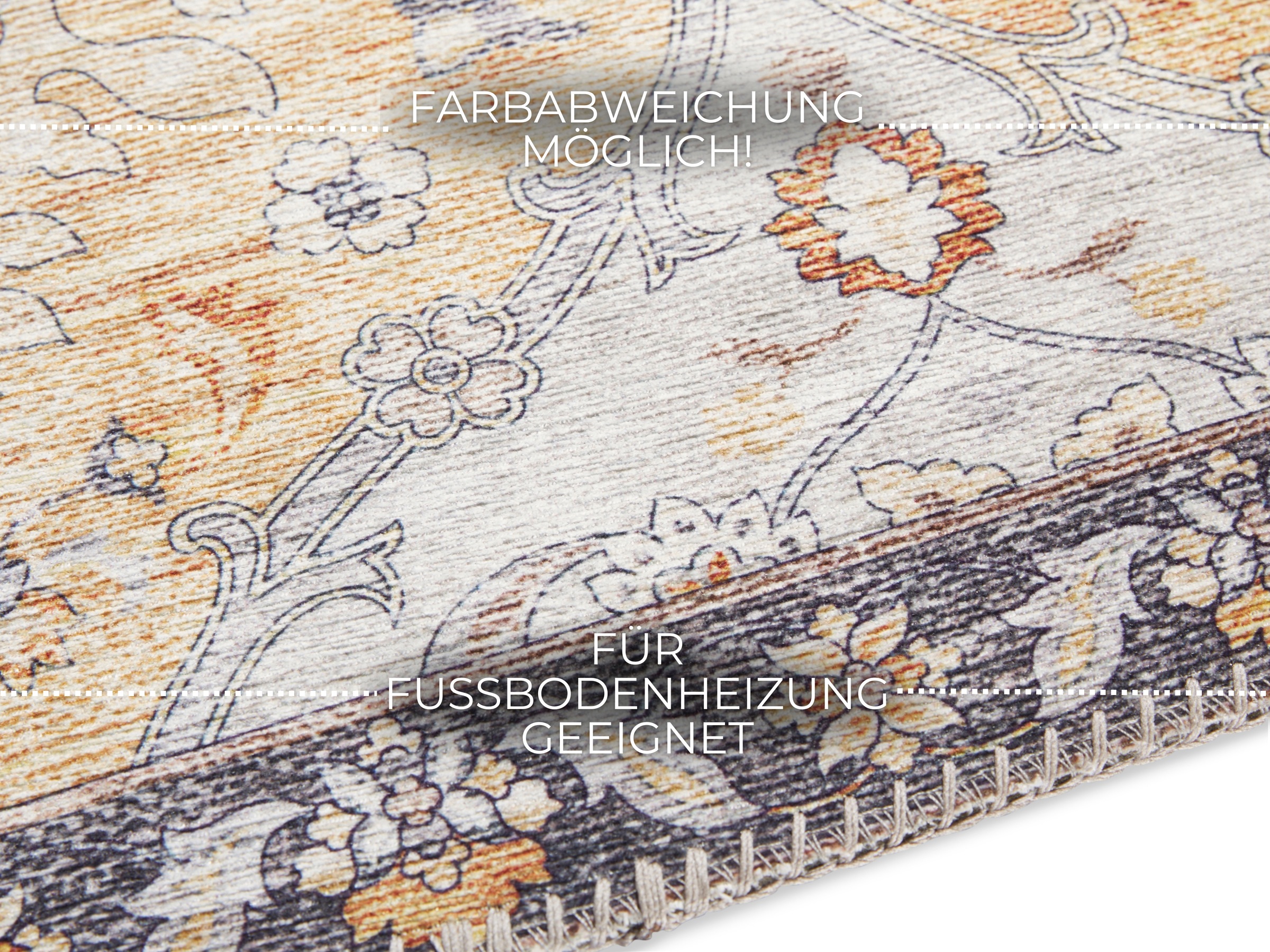 ELLE DECORATION Teppich »Kashmir Ghom«, rechteckig, 5 mm Höhe, Orientalisch günstig online kaufen