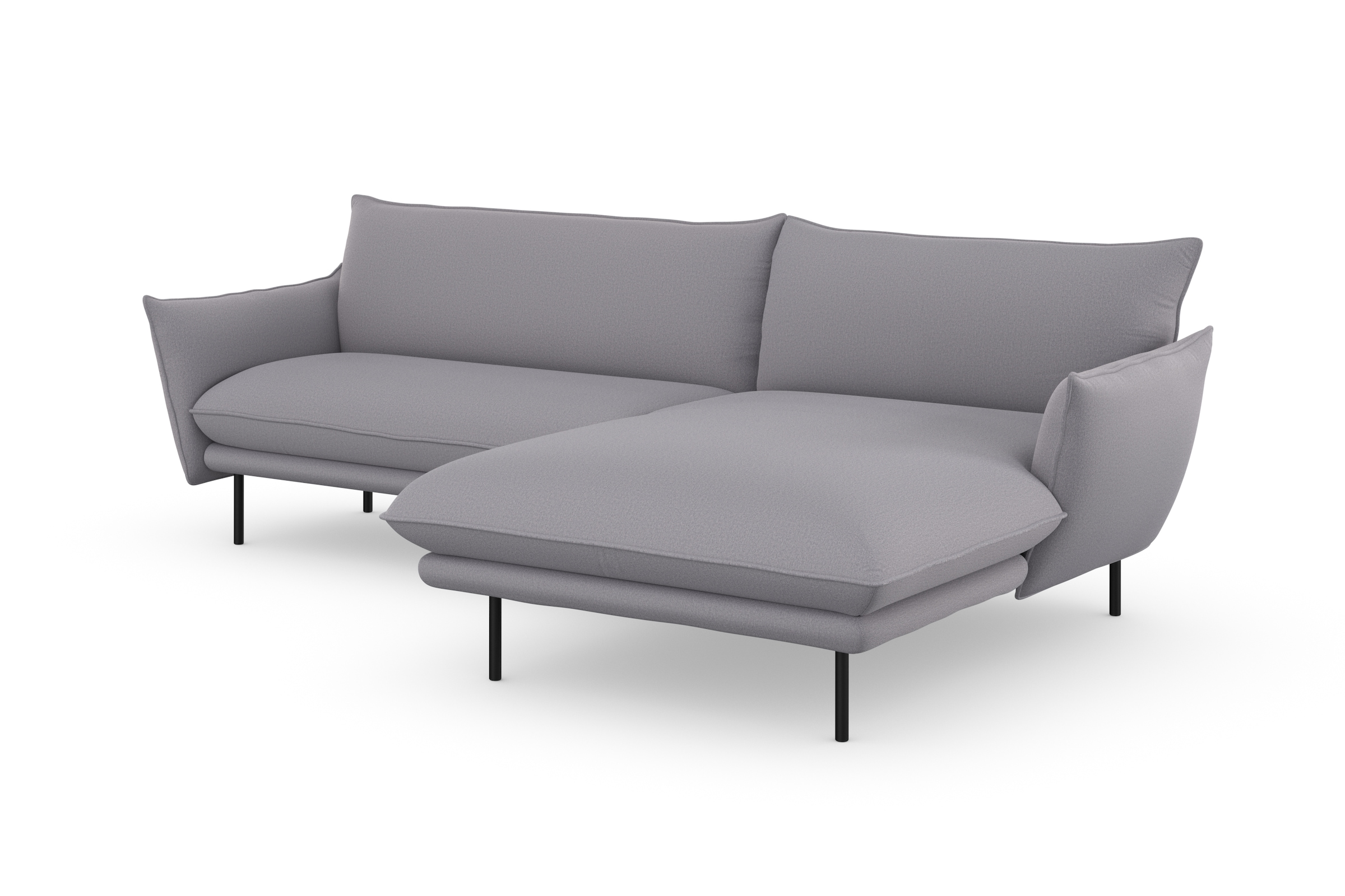 andas Ecksofa »Stine L-Form«, Besonderes Design durch Kissenoptik und Keder, by Morten Georgsen