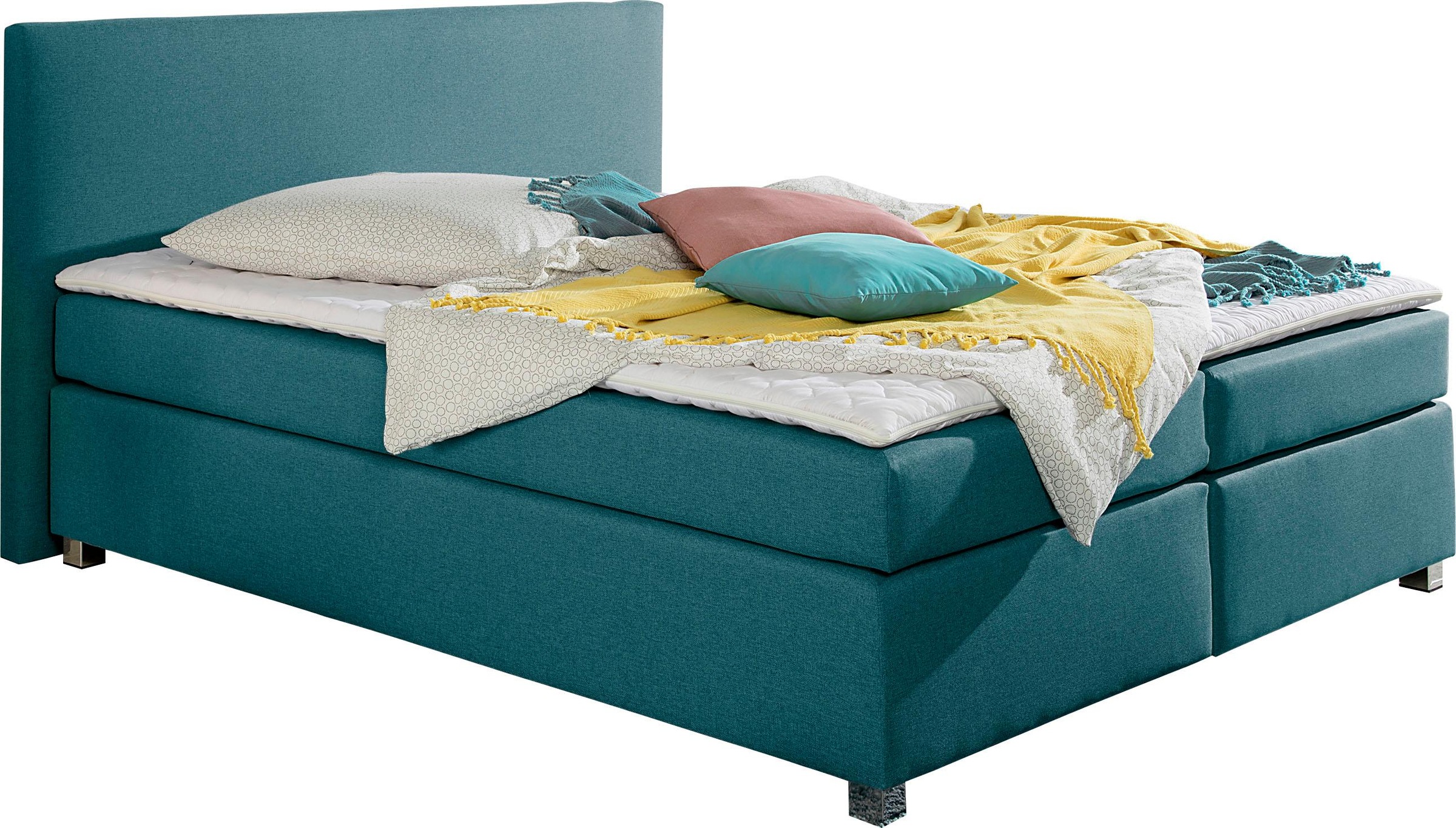 INOSIGN Boxspringbett »Eliana«, inkl. Topper, in 4 Breiten, 3 Matratzenarten und 2 Härtegraden