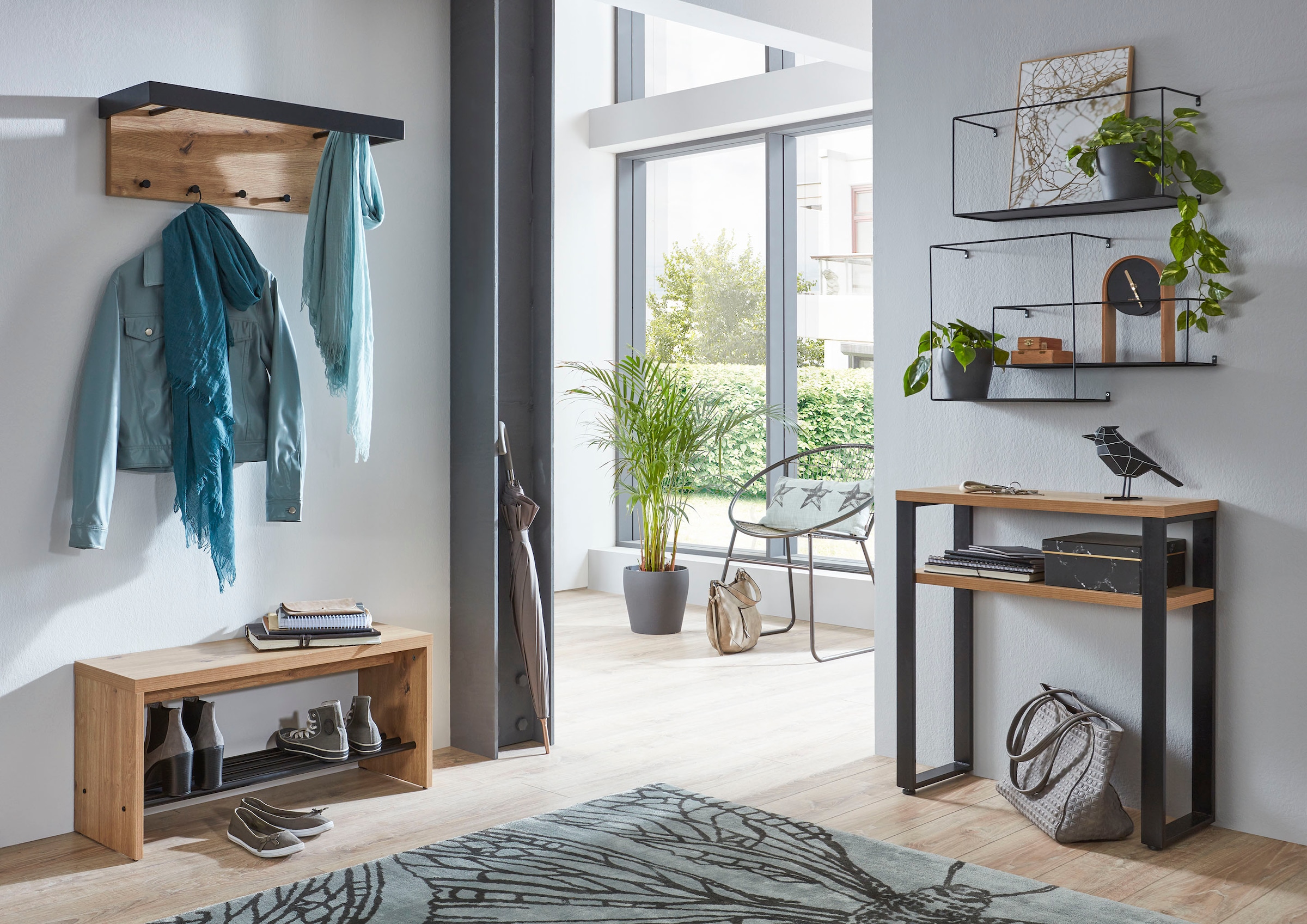 HAKU Konsolentisch »Beistelltisch« 1 Stk. tlg. rechteckig - aus MDF Braun B/T/H 70/28/75 cm