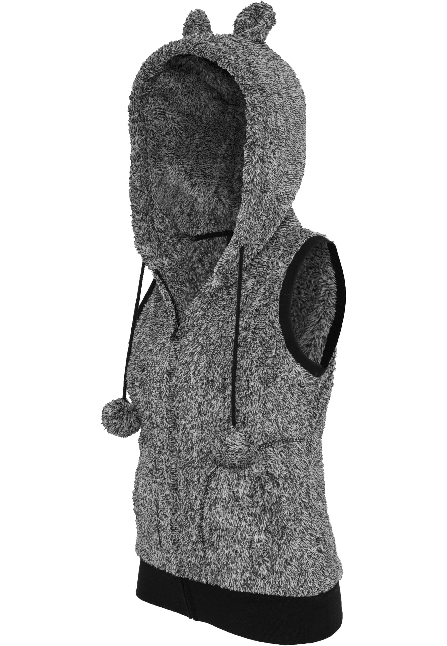 URBAN CLASSICS Jerseyweste »Urban Classics Damen Ladies Melange Teddy Vest« 1 Stk.