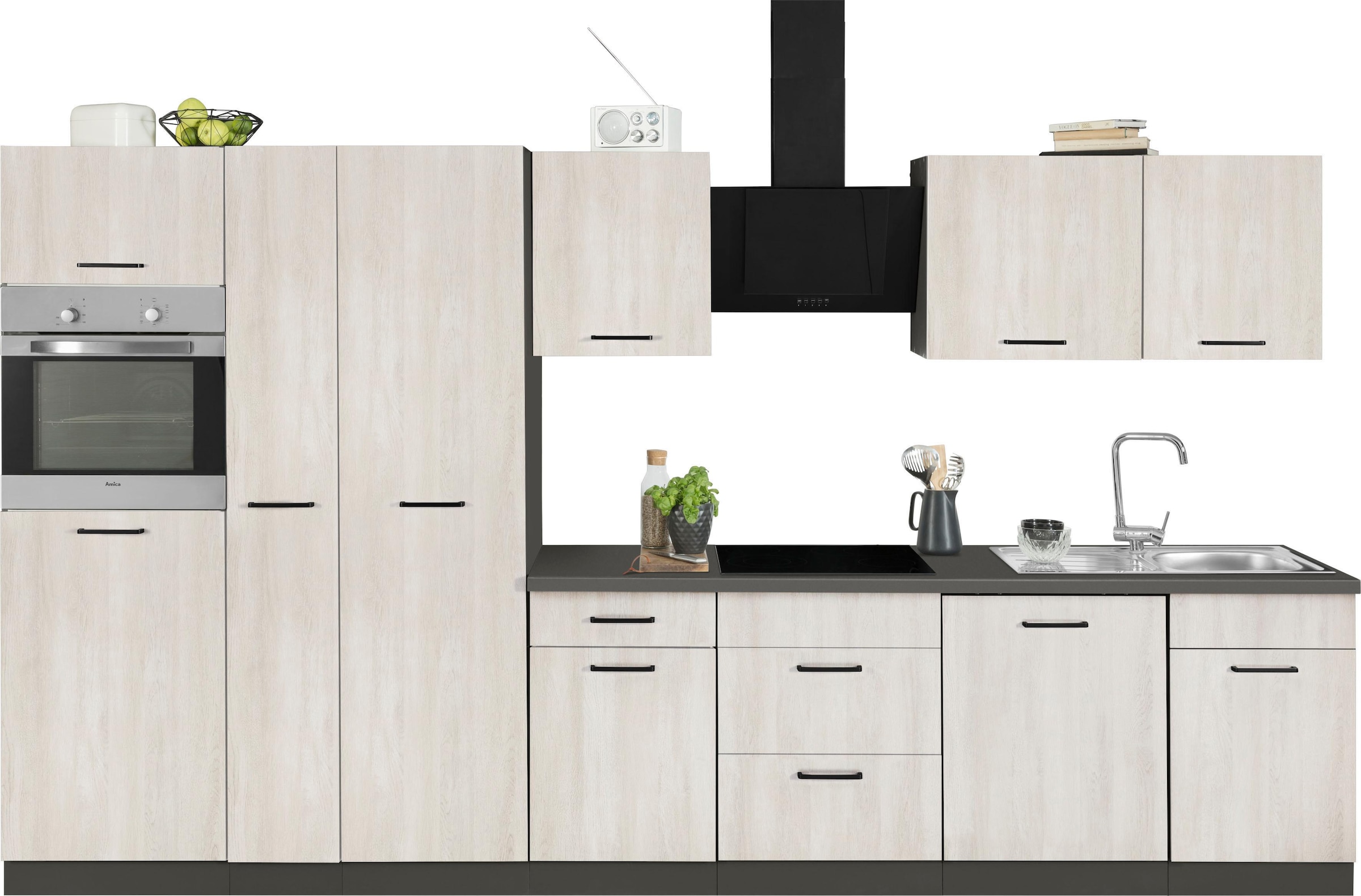 wiho Küchen Küchenzeile Breite »Esbo«, cm 360 online E-Geräte, kaufen ohne