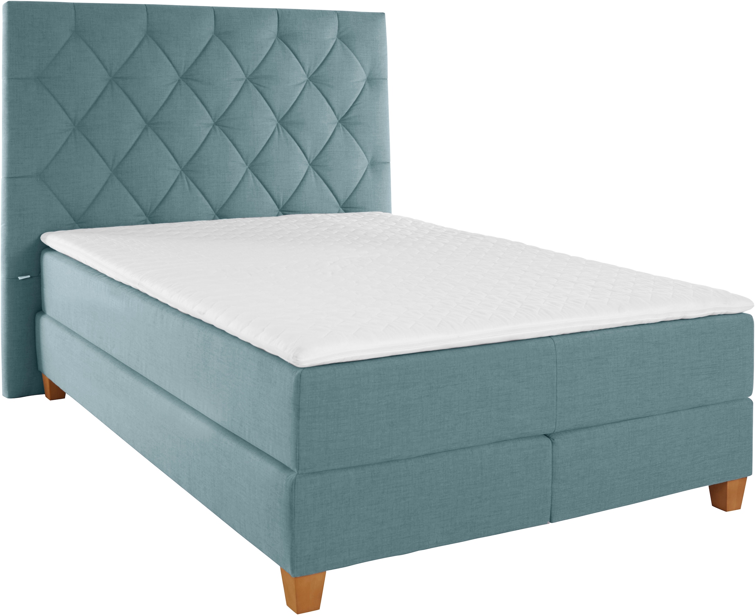 Guido Maria Kretschmer Home&Living Boxspringbett »Harmones hoch«, in 3 Breiten, Härtegrad auch im Mix mit je 1 Matratze in H2 und H3