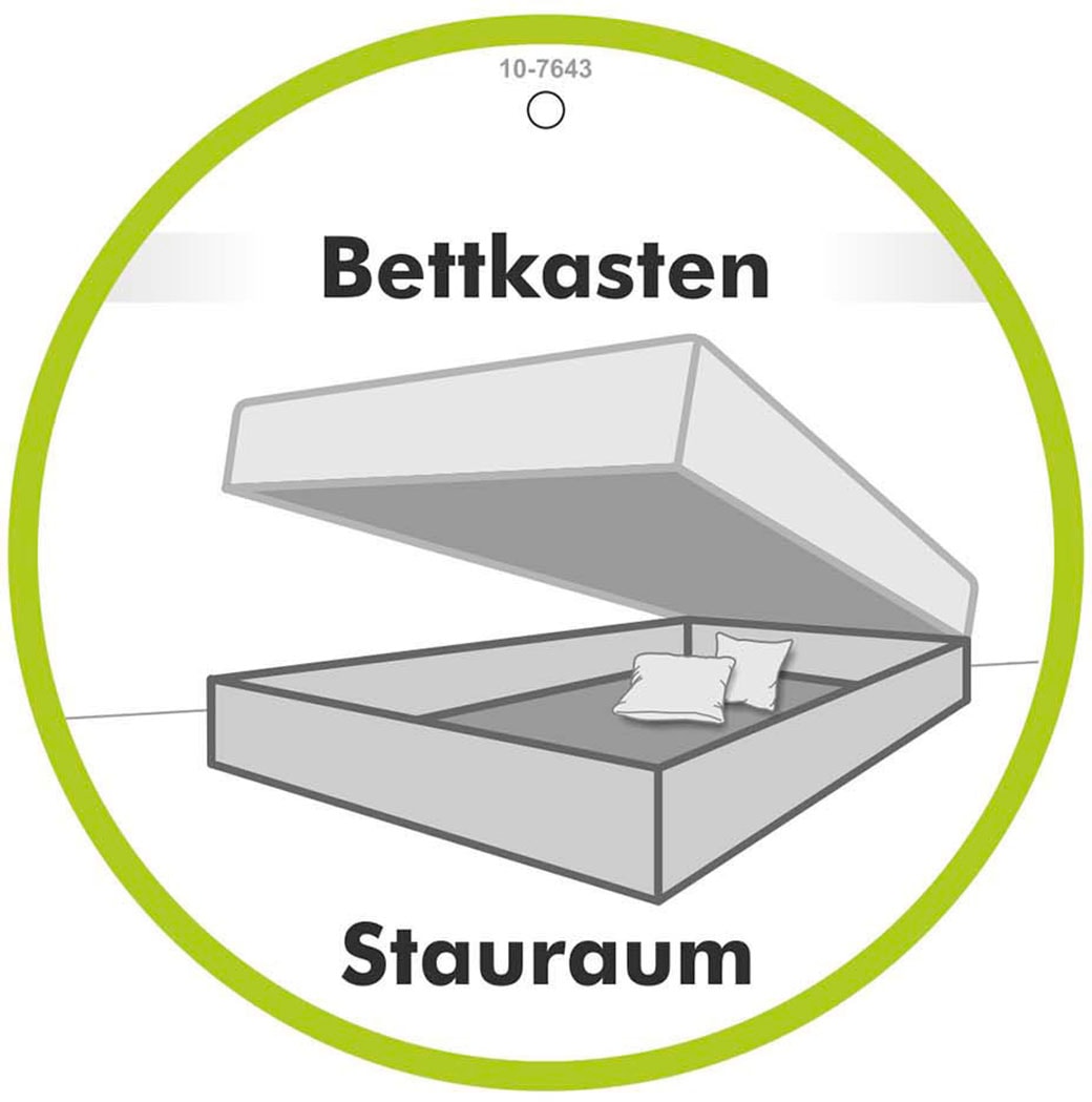 Jockenhöfer Gruppe Boxspringbett »Arabella, 2x 70er Boxen mit Stauraum«, Wende-Bonell-Federkern-Matratze (H2/H3), inkl. Topper