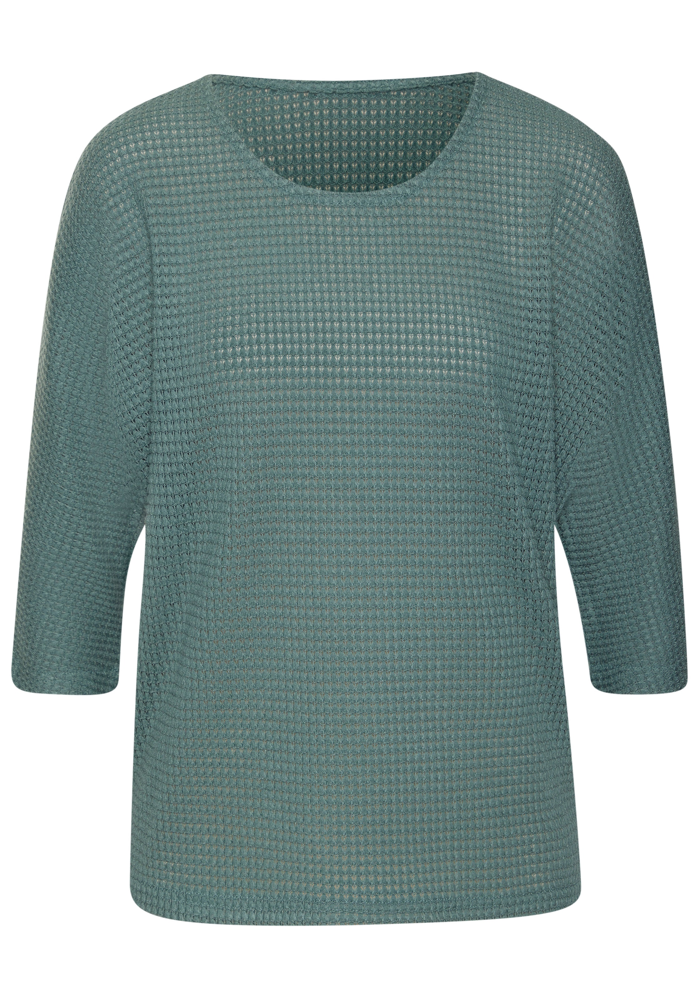 Vivance 3/4-Arm-Shirt »aus bügelfreiem Waffelstrick«, aus bügelfreier Strickqualität