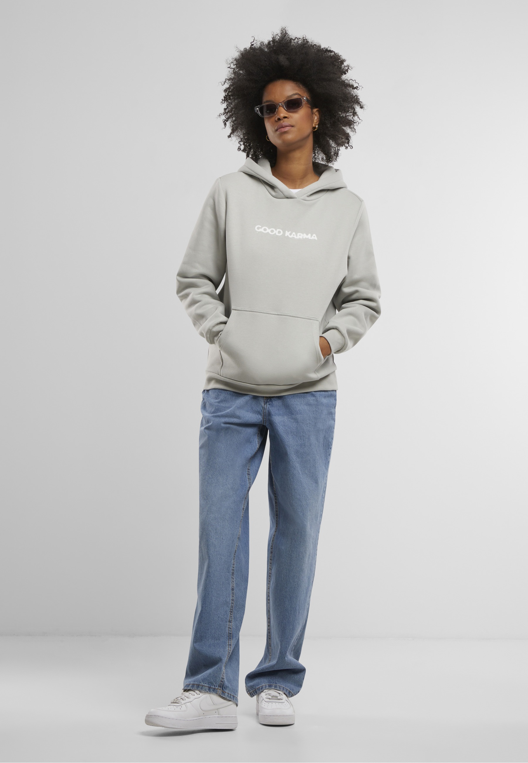 Miss Tee Kapuzensweatshirt »Miss Tee Karma Butterfly Ladies Fluffy Hoody«
