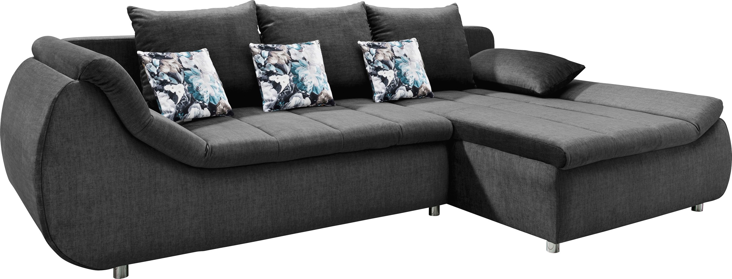 INOSIGN Ecksofa »Imola elegant und modern, aktuelle Steppung im Sitz, bequem, L-Form«, auch mit Bettfunktion und Bettkasten
