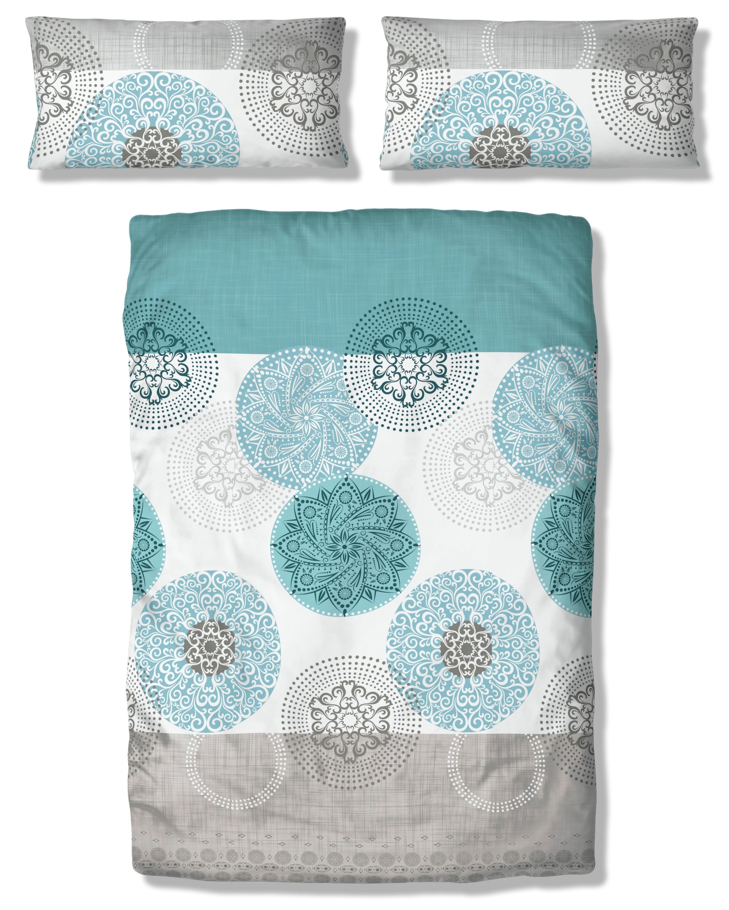 my home Bettwäsche »Tesso«, im orientalischen Design, PolyCotton, Linon und Biber (Flanell aus 100% Baumwolle), unterstützt die Initiative Cotton made in Africa, Made in Green zertifiziert