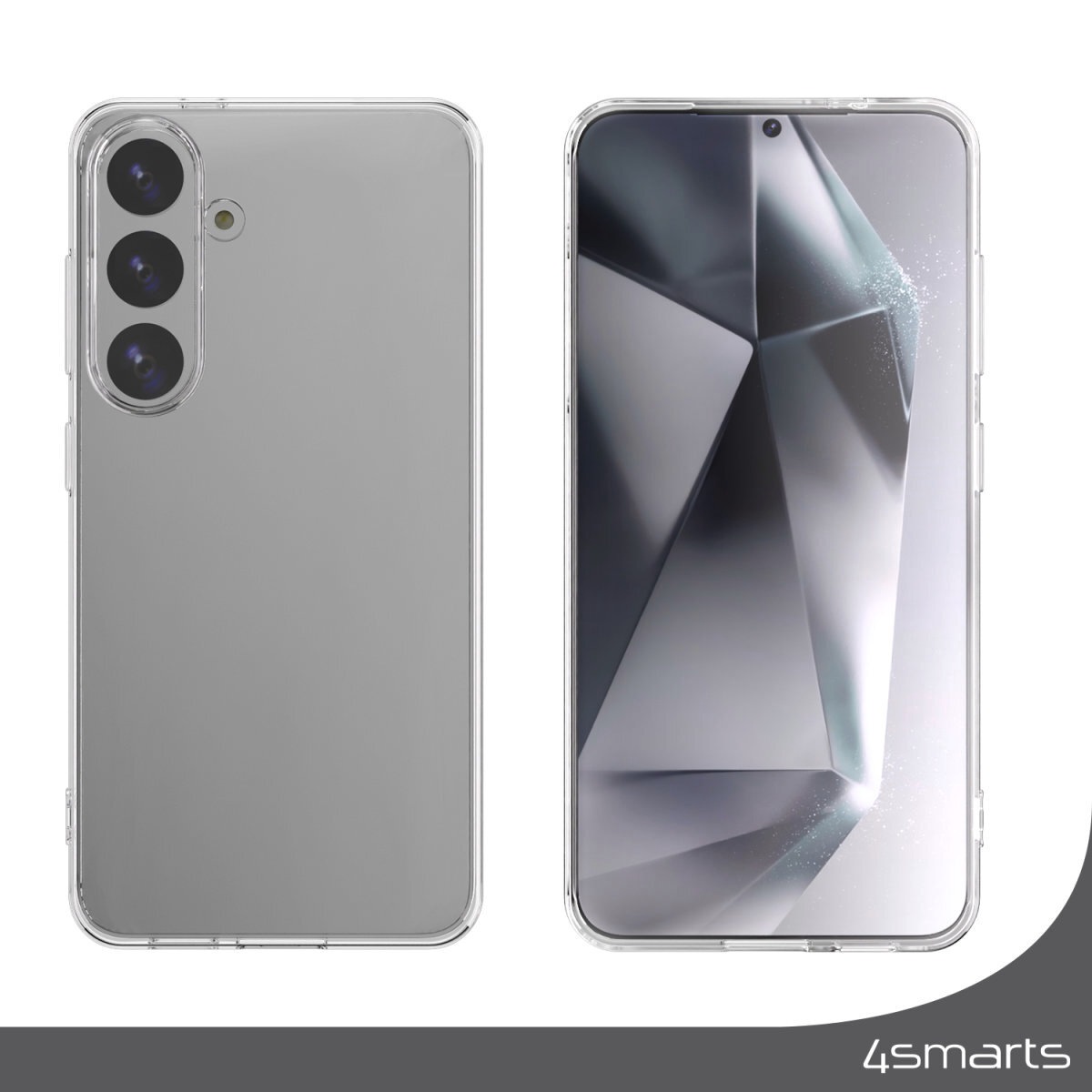 4smarts Handyhülle »360° Protection Set für Samsung Galaxy S25«, Backcover, Schutzhülle, Handyschutzhülle, Case, Schutzcase, stoßfest