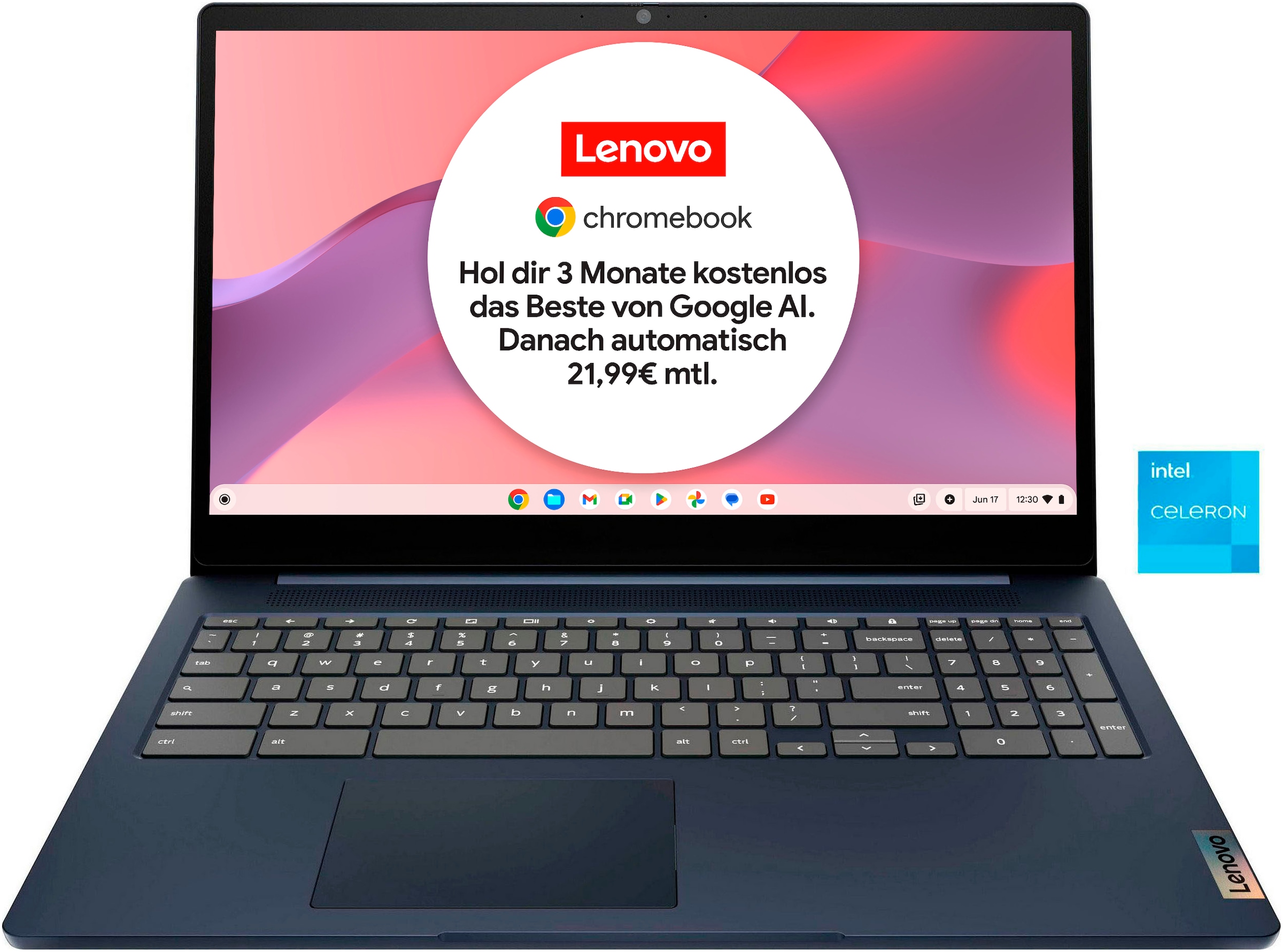 Chromebook »IdeaPad 3 Chrome 15IJL6 8GB RAM / 128GB eMMC«, 39,6 cm, / 15,6 Zoll,...