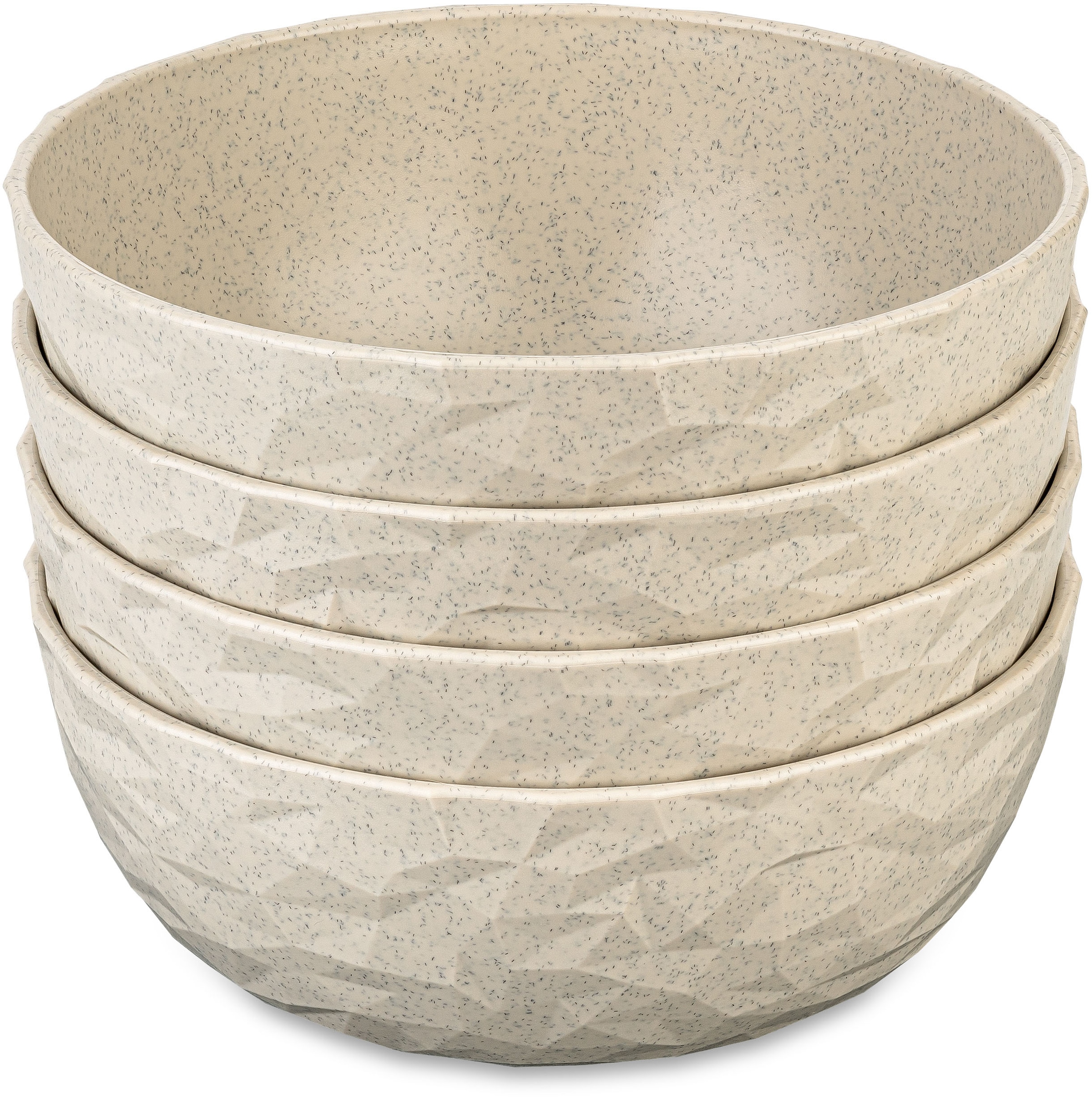 KOZIOL Schale »CLUB BOWL« 4 Stk. aus Kunststoff 700 ml, spülmaschinengeeignet, melaminfrei, CO² neutrale Produktion