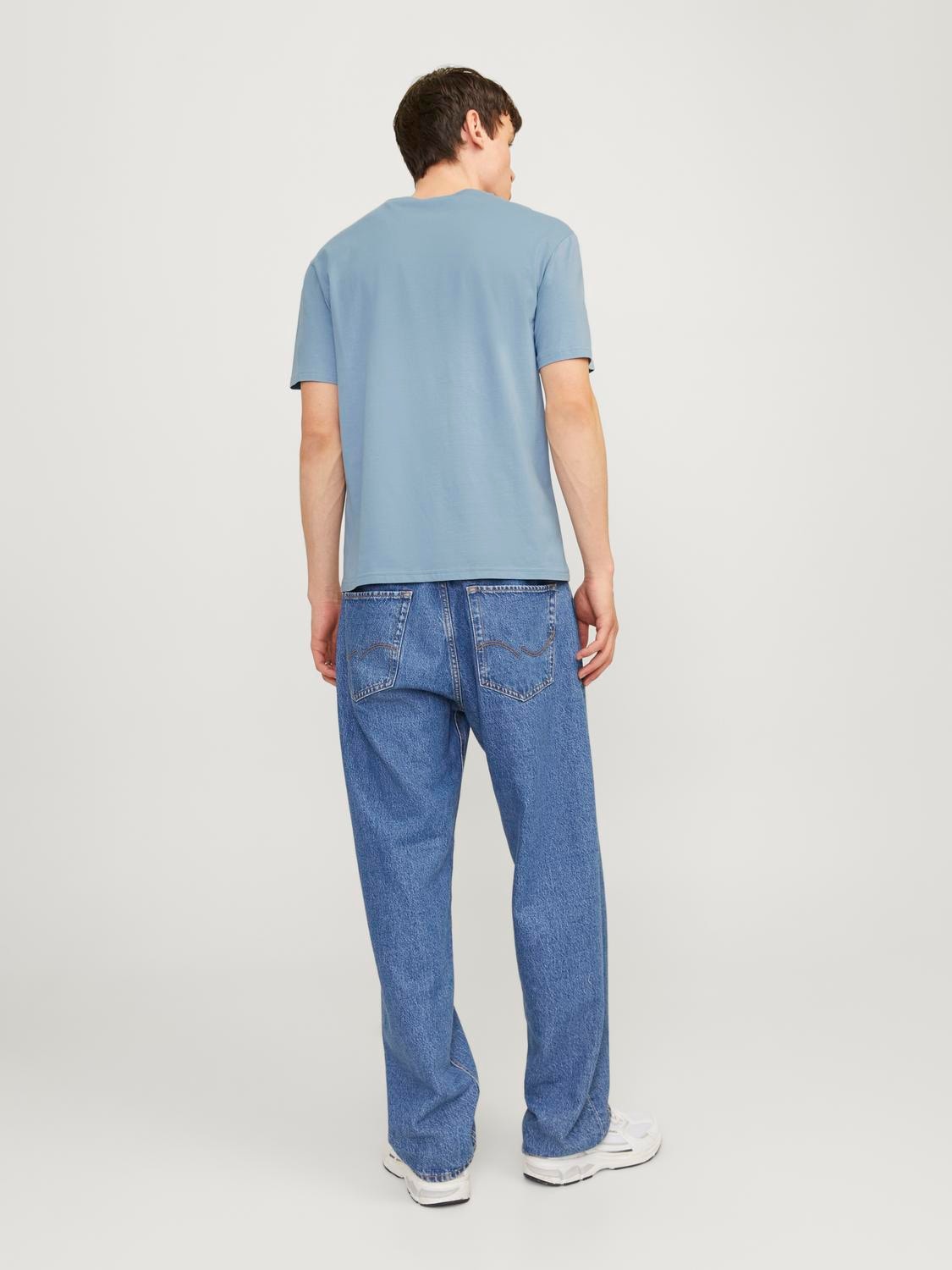 Jack & Jones Rundhalsshirt »JORSEVEN SKULL TEE SS CREW NECK SN«
