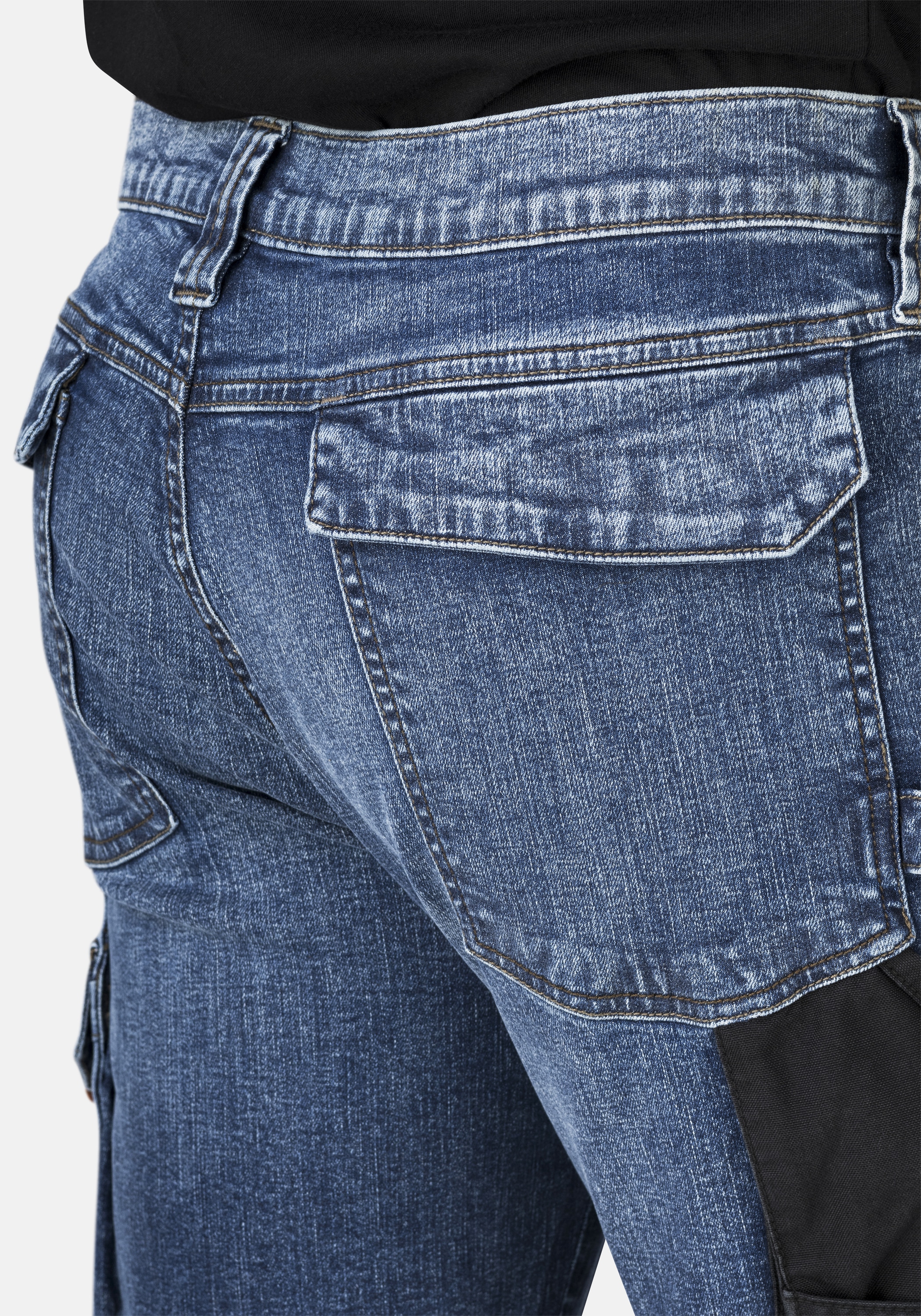 HERO by John Medoox 3/4-Jeans »MARLOW Pro Workwear Arbeits- 3/4-Jeans«, Arbeits- 3/4-Jeans Denim / Jeansfür Herren