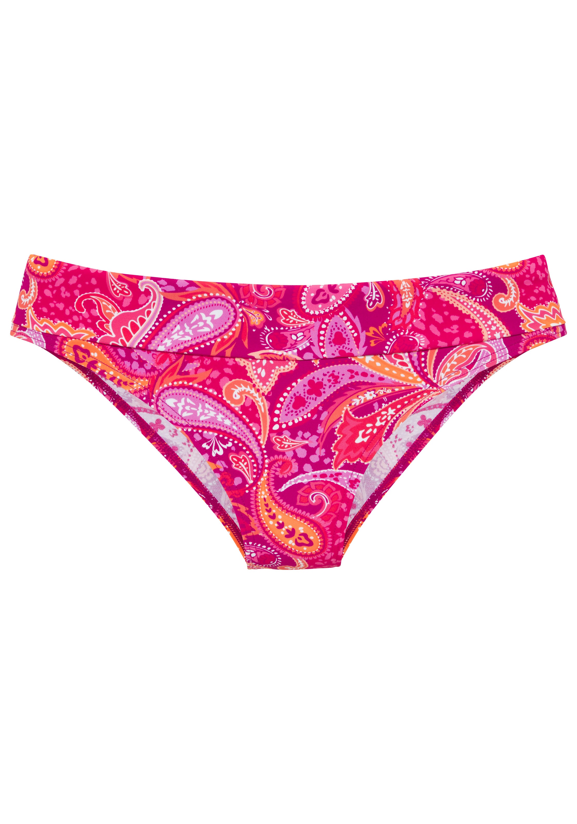 Vivance Bikini-Hose »Pretty«, mit Umschlagbund und modischem Paisleymuster