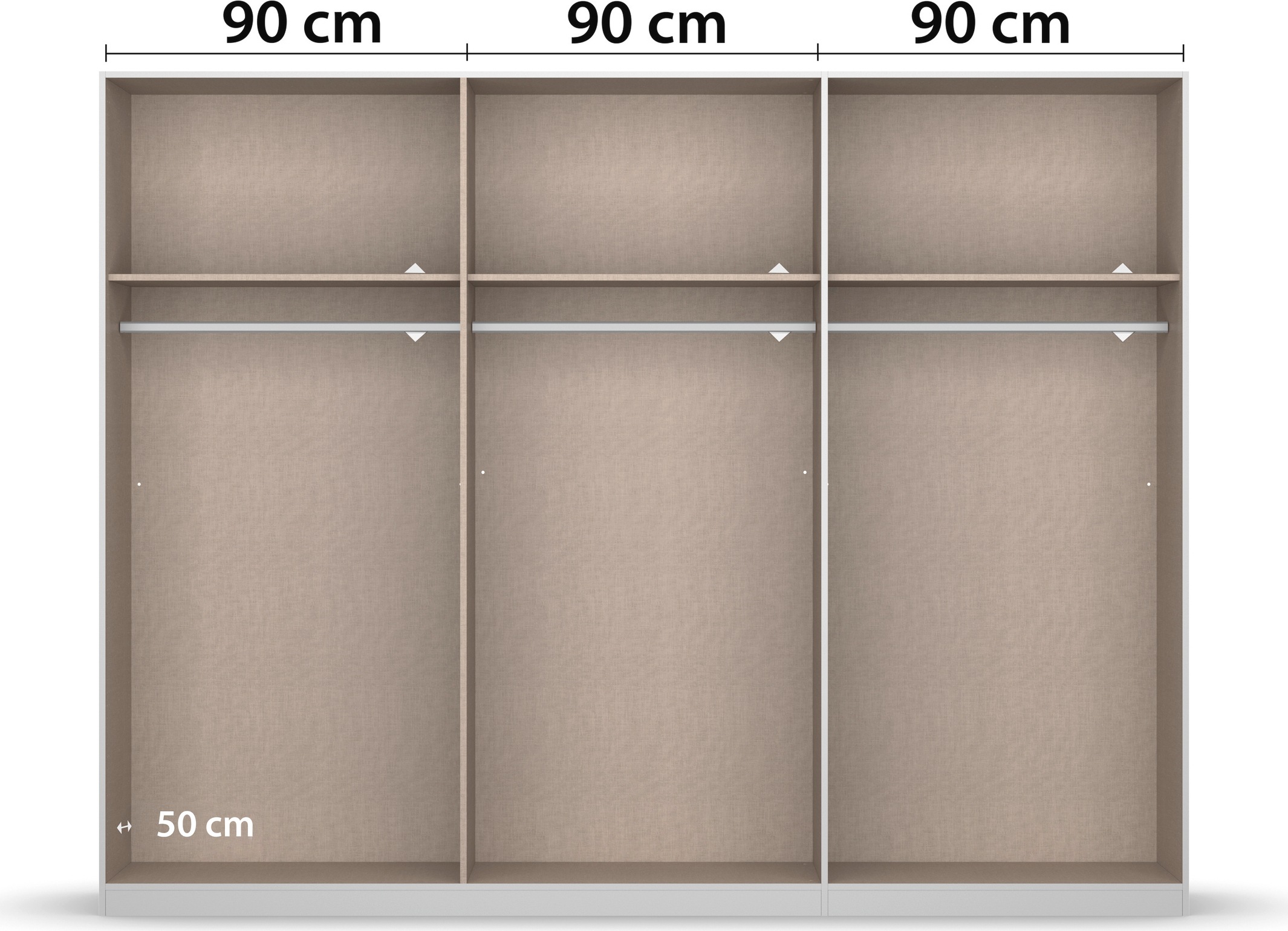 INOSIGN BY RAUCH Drehtürenschrank »Ferris Schrank Breite 2,10m BESTSELLER Schlafzimmerschrank«, Kleiderschrank mit Spiegel in den Ausführungen BASIC/CLASSIC/PREMIUM