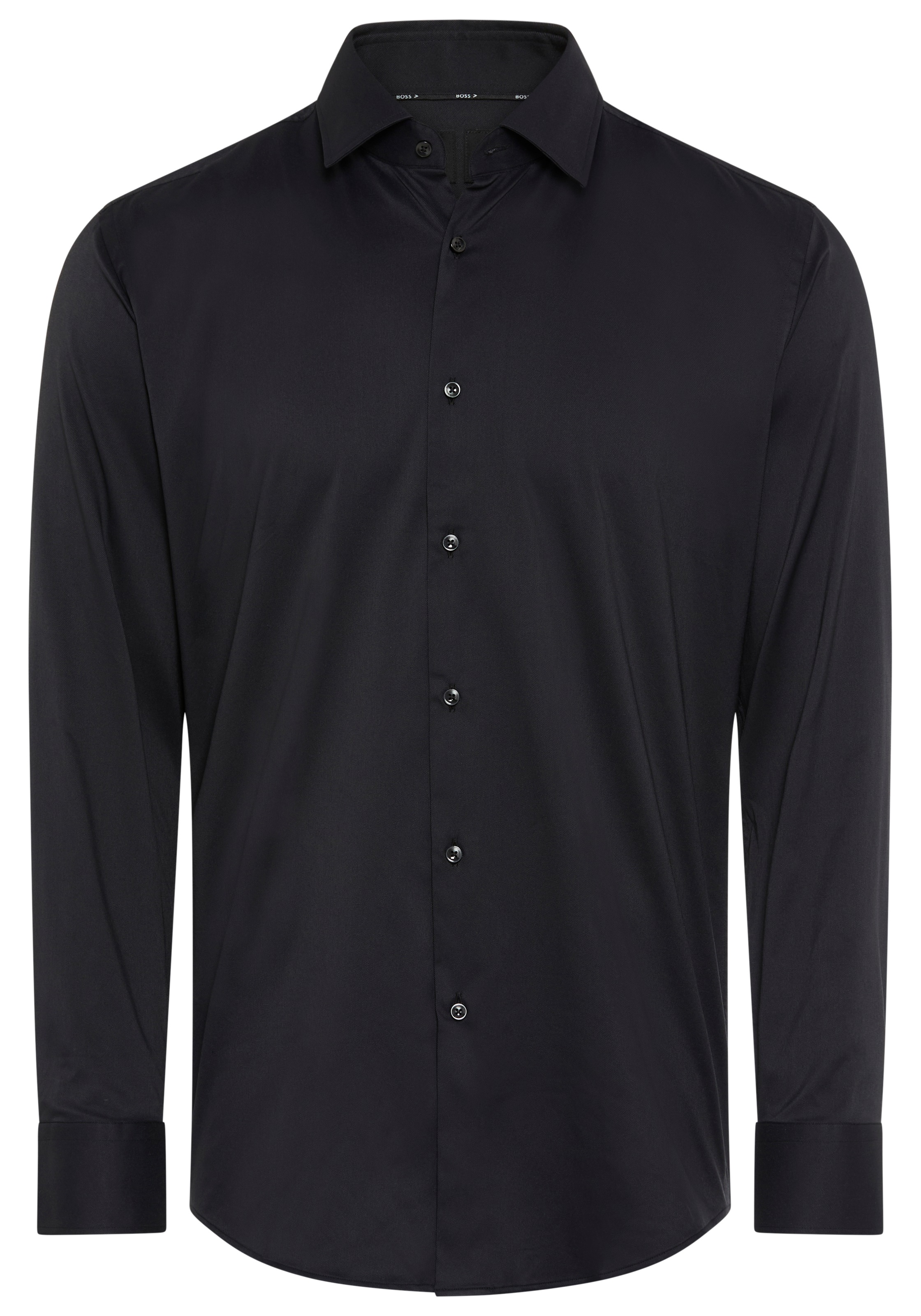 BOSS Businesshemd »HANK« Slim-Fit, aus funktionalem Stretch-Twill, Kentkragen