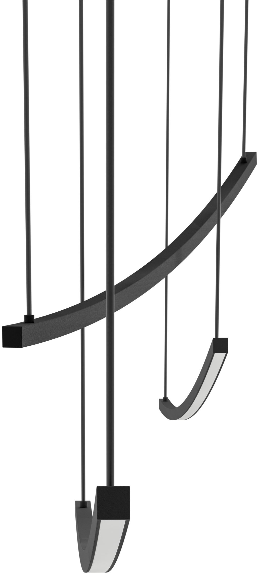 EGLO Hängeleuchte »VILLEGGI Pendellampe - Alu, Stahl - LED - 22W - IP20« LED-Modul 1 Stk. Kaltweiß | Neutralweiß | Warmweiß Hängelampe, Deckenlampe, Wohnzimmer, Esszimmer, L122 x B10 x H120 cm