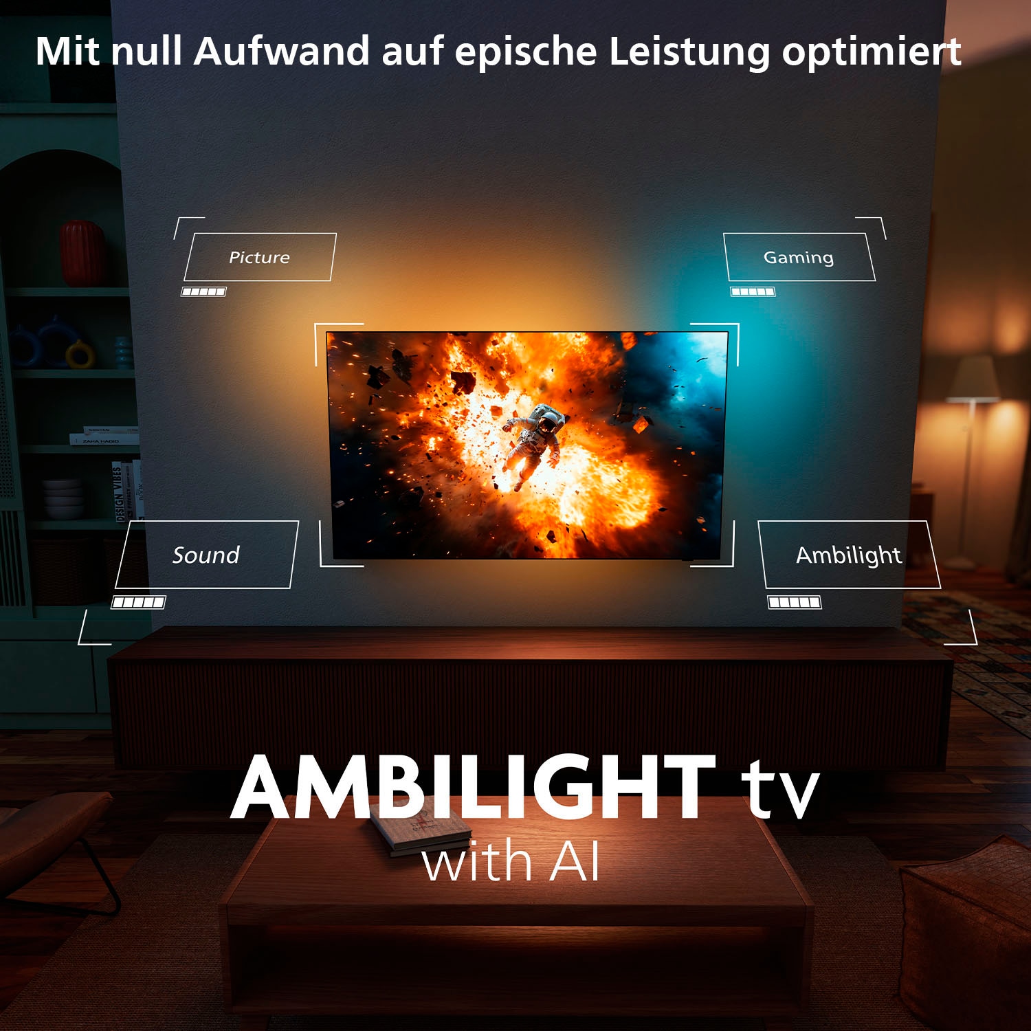 Philips OLED-Fernseher »48OLED760/12«, 4K Ultra HD, Smart-TV