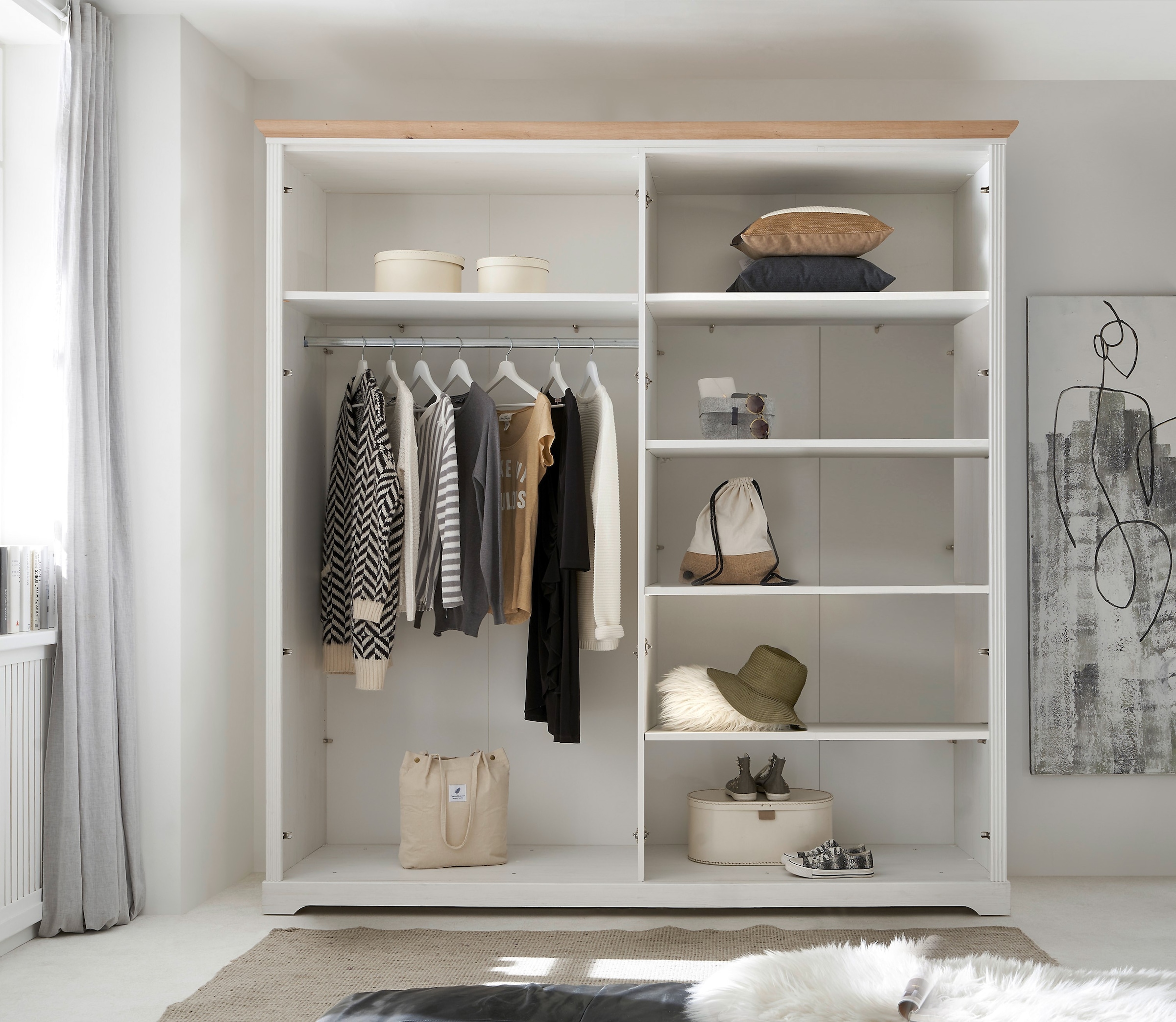 Schlafkontor Kleiderschrank »Jasmin II«, im Landhausstil