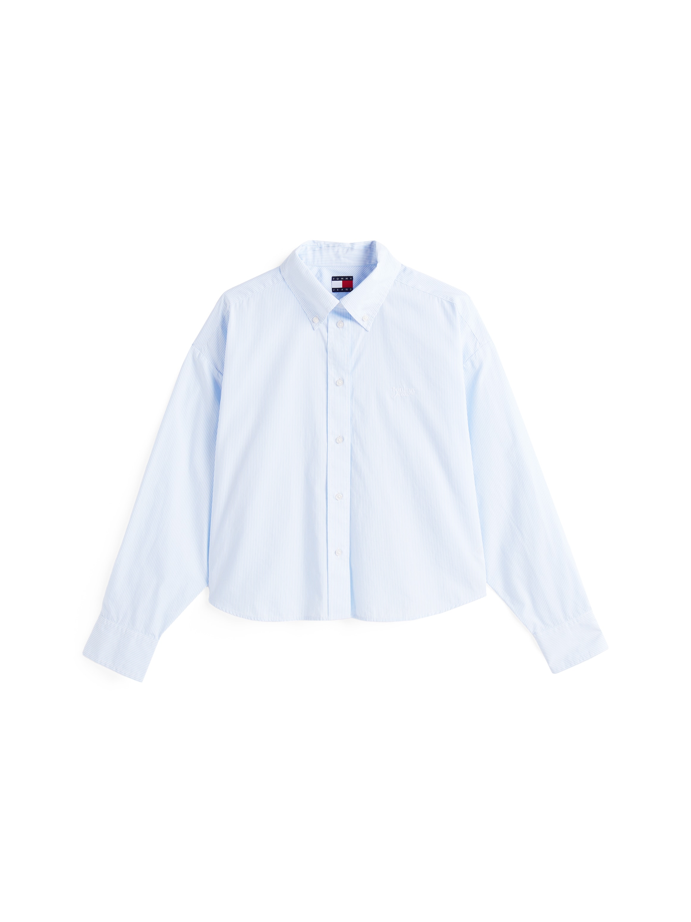 Tommy Jeans Hemdbluse »TJW REG CROP STRIPE POPLIN SHIRT«