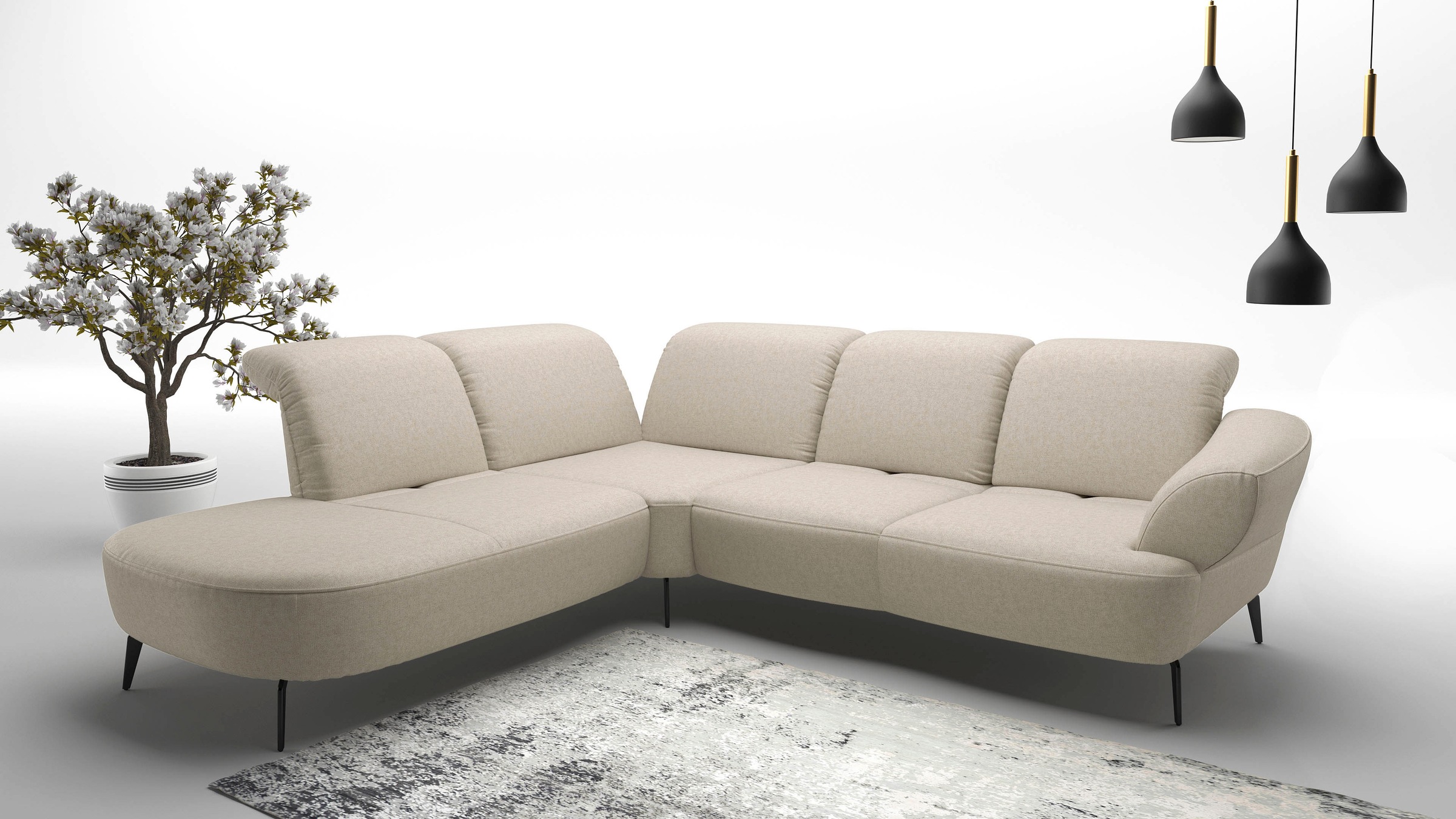 sit&more Ecksofa »Dance«, inkl.System Click&Seat und Sitztiefenverstellung günstig online kaufen