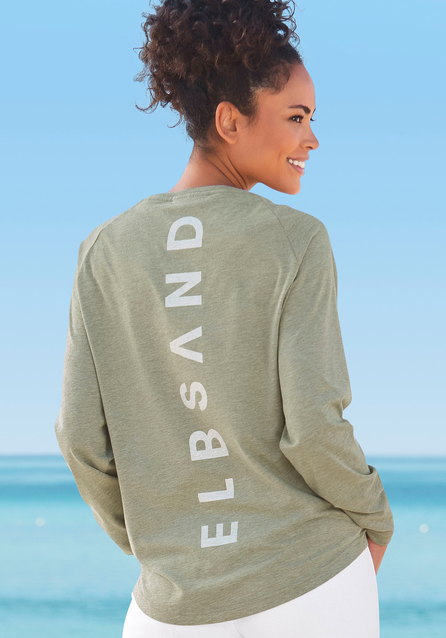 Elbsand Longsleeve »Tira«, mit Logodruck hinten, Langarmshirt, sportlich-casual
