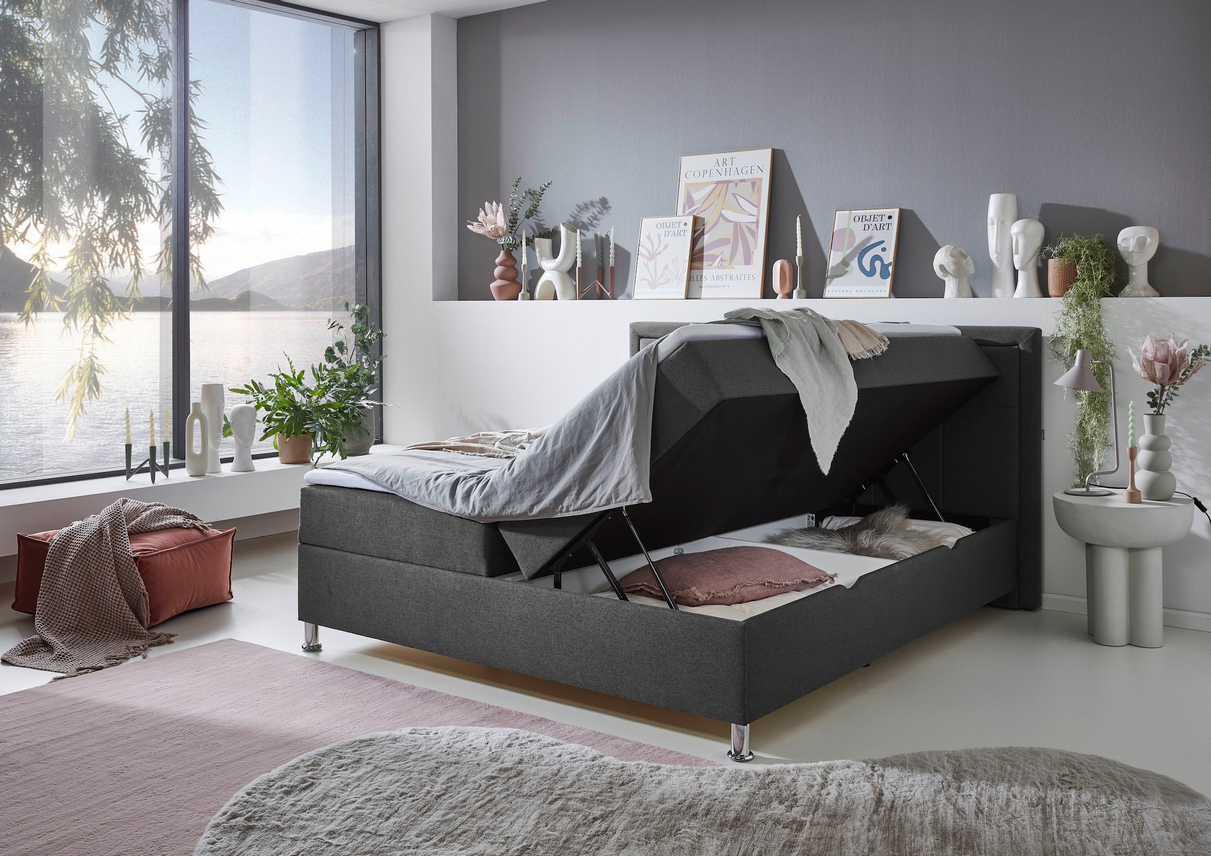 INOSIGN Boxbett »Fergus«, mit Bettkasten, inkl. Topper