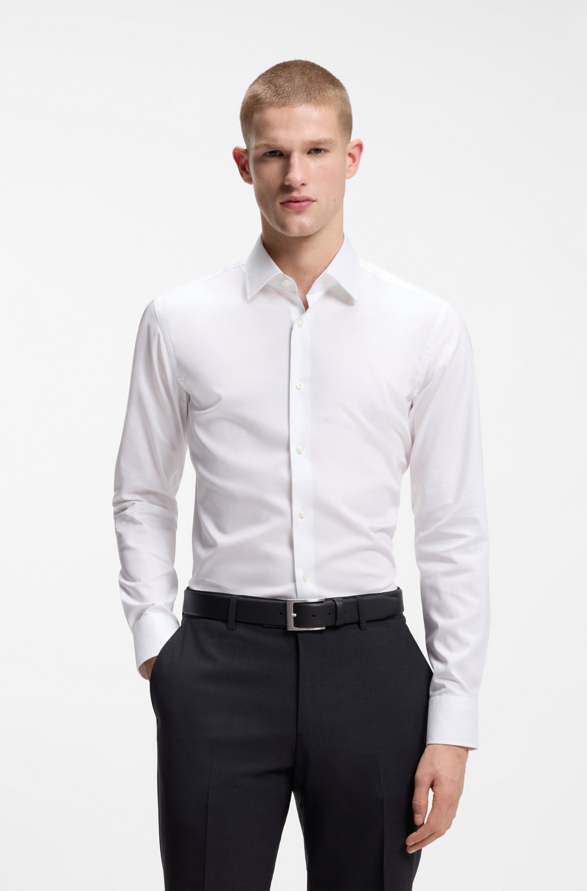 BOSS Businesshemd Kentkragen, Slim Fit, bügelleicht