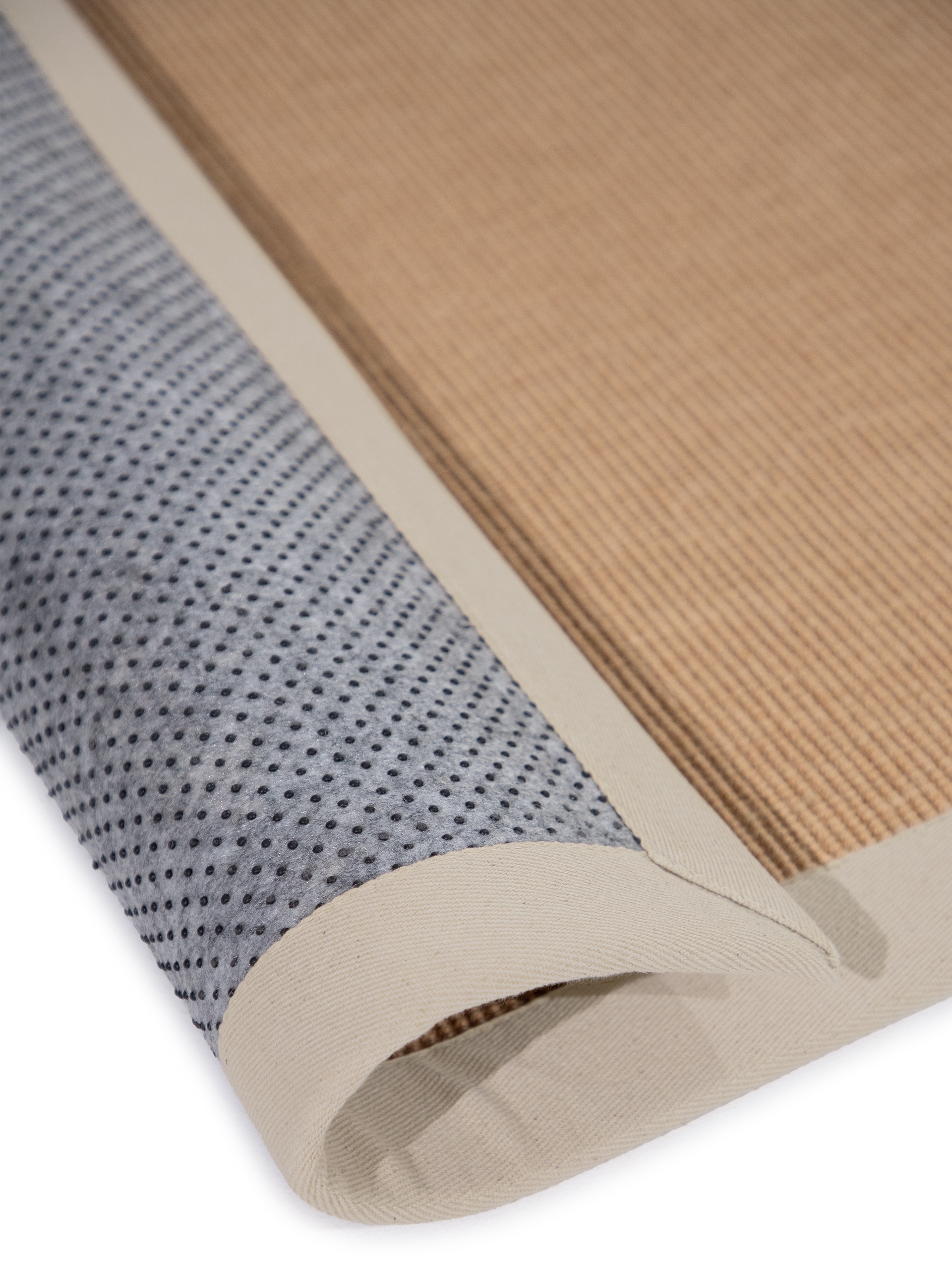 carpetfine Läufer »Sisal«, rechteckig, 5 mm Höhe, mit farbiger Bordüre, Anti Rutsch Rückseite