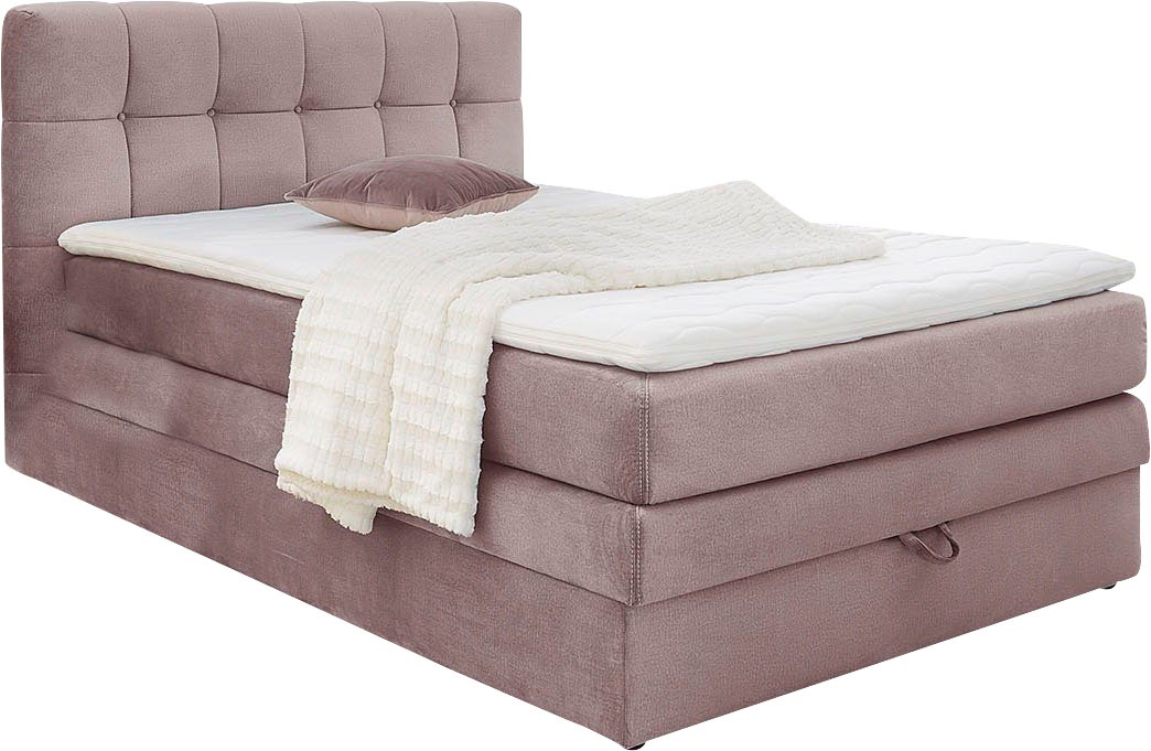 Jockenhöfer Gruppe Boxspringbett »Amy« mit Bettkasten und Kaltschaum-Topper günstig online kaufen