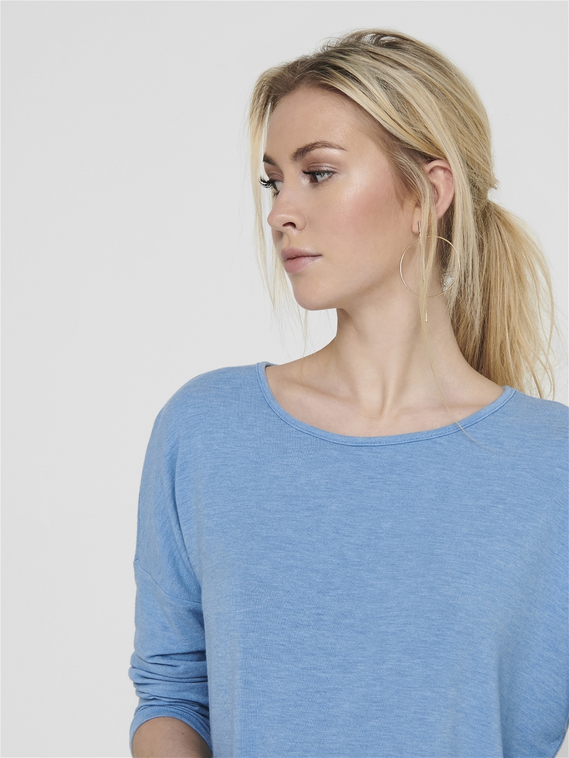 ONLY 3/4-Arm-Shirt »ONLGLAMOUR 3/4 TOP JRS NOOS«, in lässiger Oversize-Form