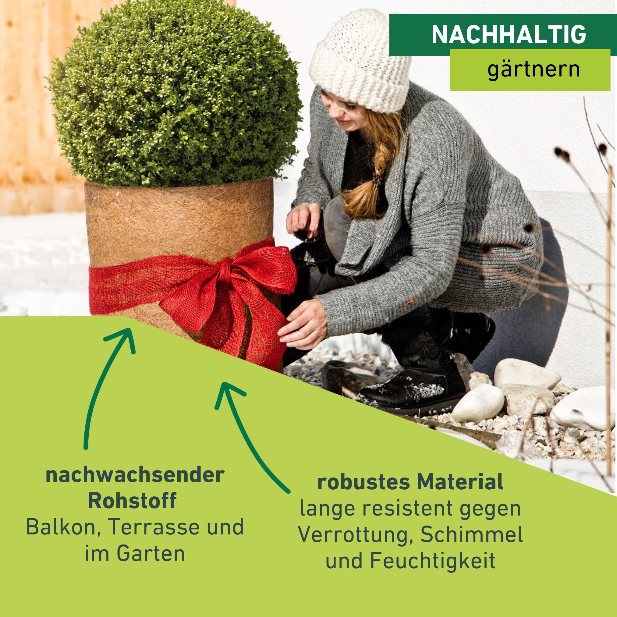 Windhager Winterschutzvlies »Kokos, Frostschutz Filzmatte für Pflanzen« 1 Stk. tlg. Kälteschutz Kokosmatte, erhältlich in 0,5 x 1,5 m oder 1 x 1,5 m