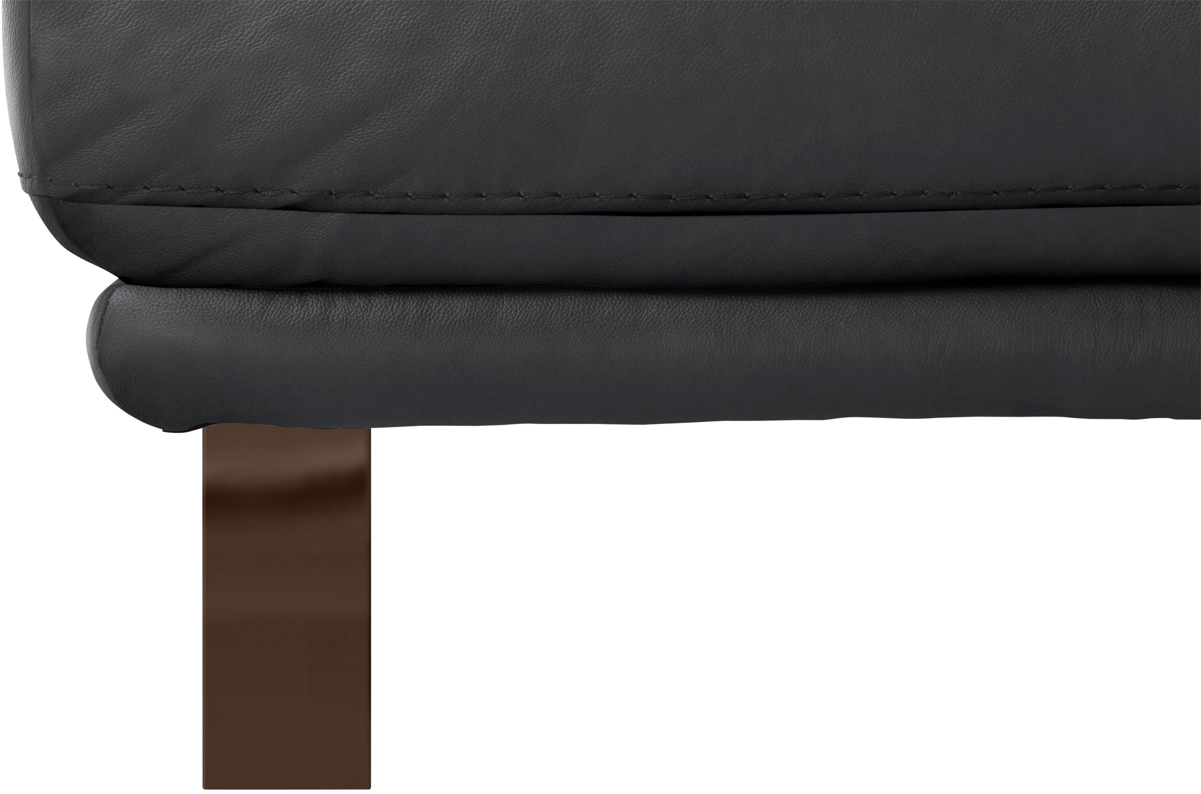 W.SCHILLIG Hocker »montanaa«, mit Metallkufen in Bronze pulverbeschichtet, Breite 141 cm